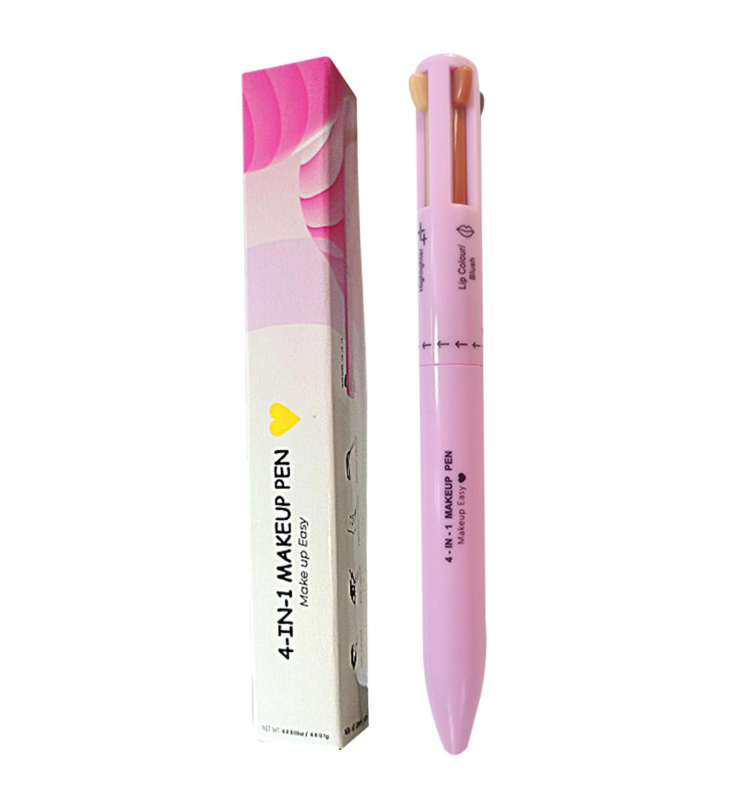 4 In 1 Makeup Pen Multifunctional Makeup Pencil Consisting Of Eyeliner Lip Liner Eyebrow Pencil And Highlighter Easy To Apply And Compact Makeup Type 2 - Buy Online on GoSupps.com