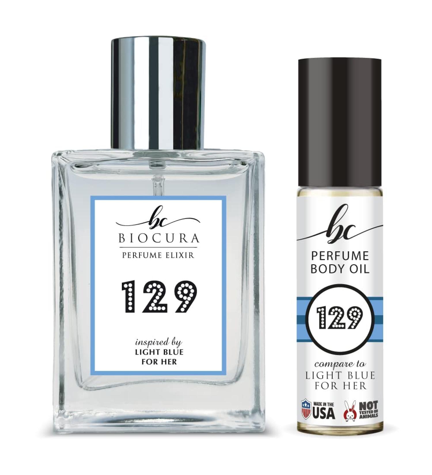 BC Perfume 129 Impression of Light Blue For Her Spray + Body Oil Set 10ml+50ml - Buy Online on GoSupps.com