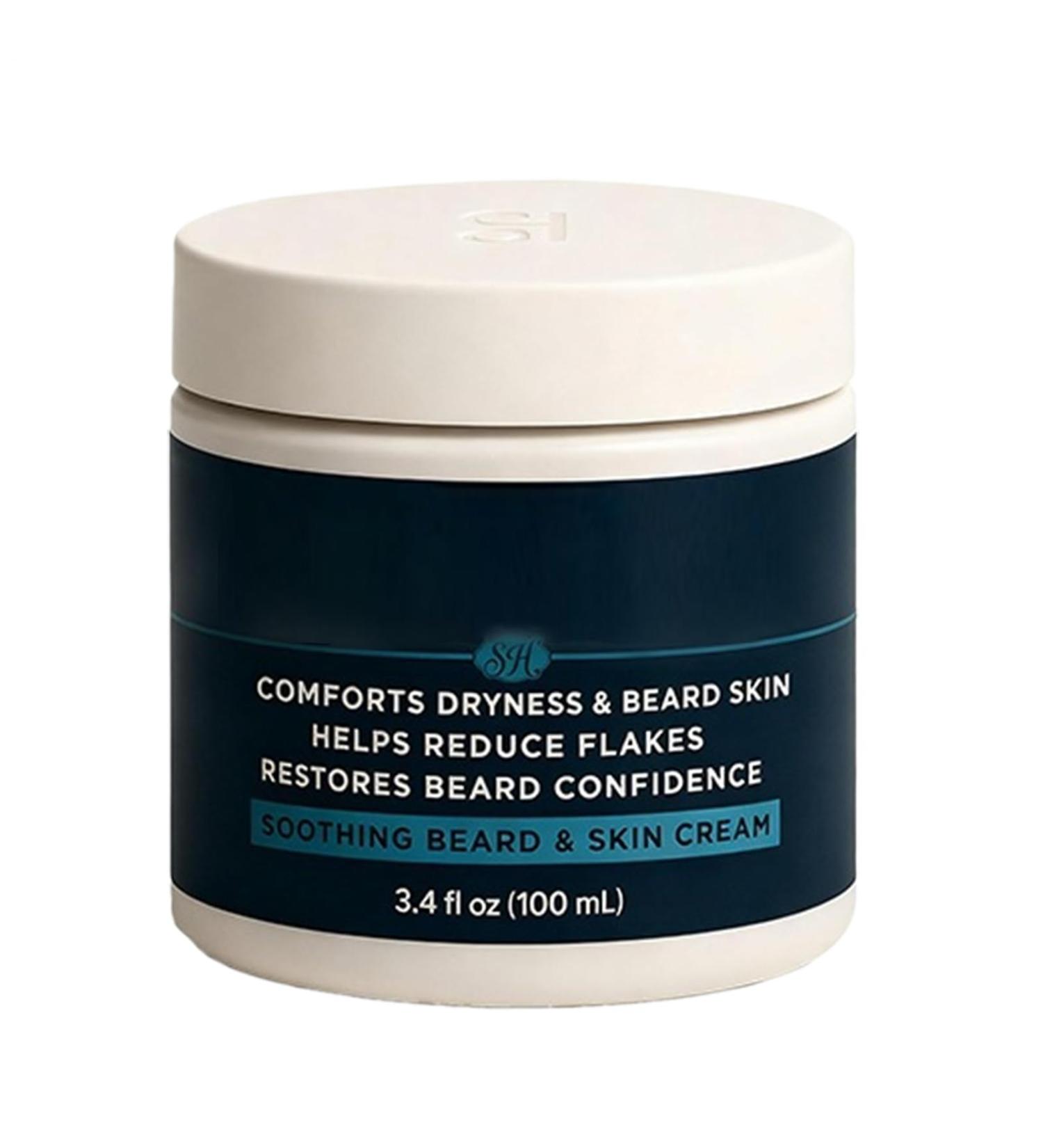 Beard Moisturizing Cream | Plant Extract Balm Men's Face and Beard Care Cream For Boyfriend Father Husband Birthday Santa Christmas Travel Home Bath - Buy Online on GoSupps.com