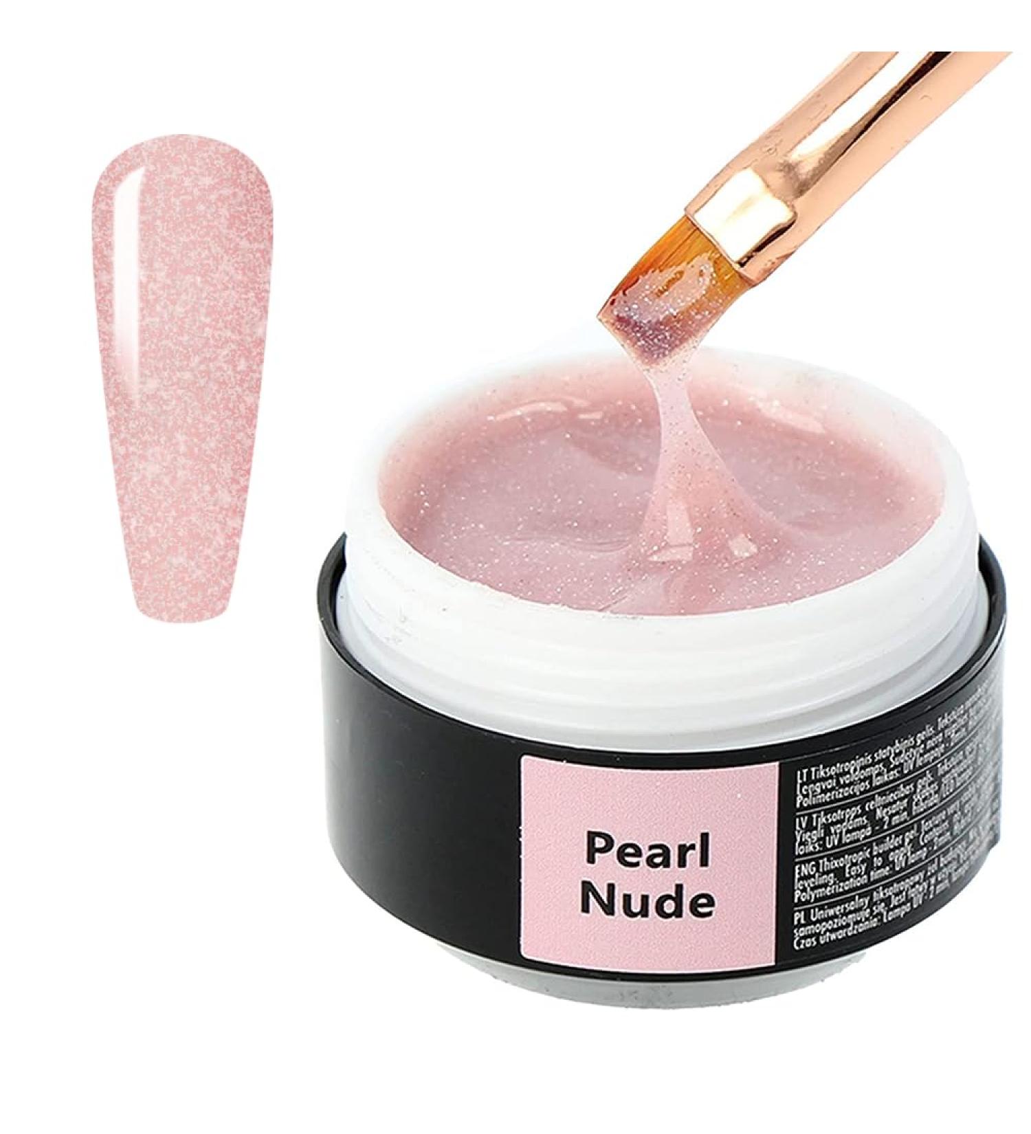 Sincero Salon Pearl Nude Assembly Gel - UV Gel for Nail Extensions Acrylic Nail Art & Sealing - 15ml - Buy Online on GoSupps.com