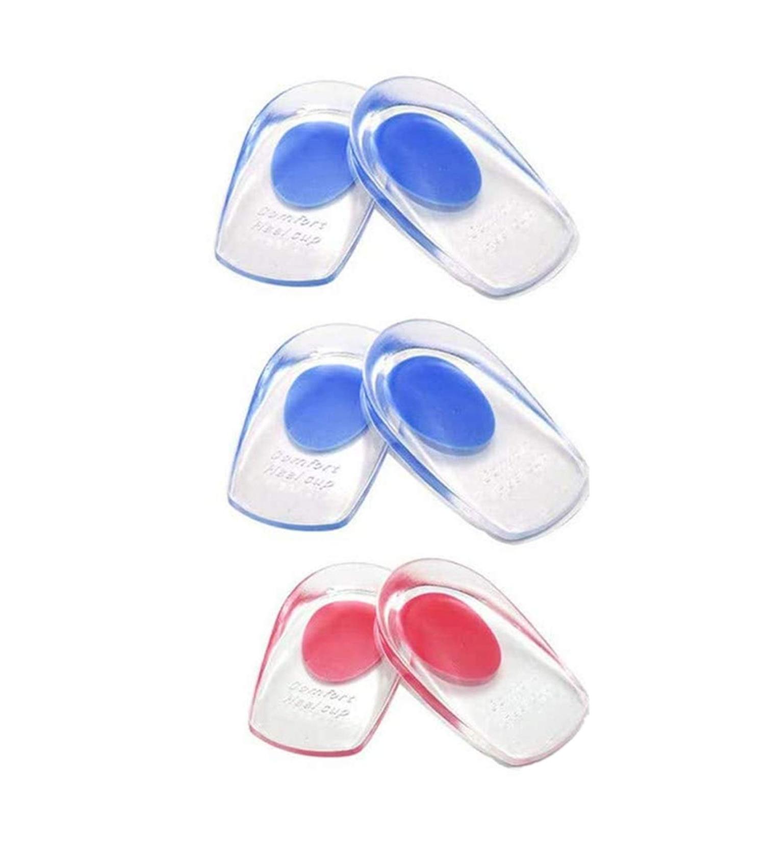 Siismi Gel Insoles for Men - 3 Pairs Heel Support & Achilles Tendon Relief - Plantar Fasciitis Heel Cup Pads - Buy Online on GoSupps.com