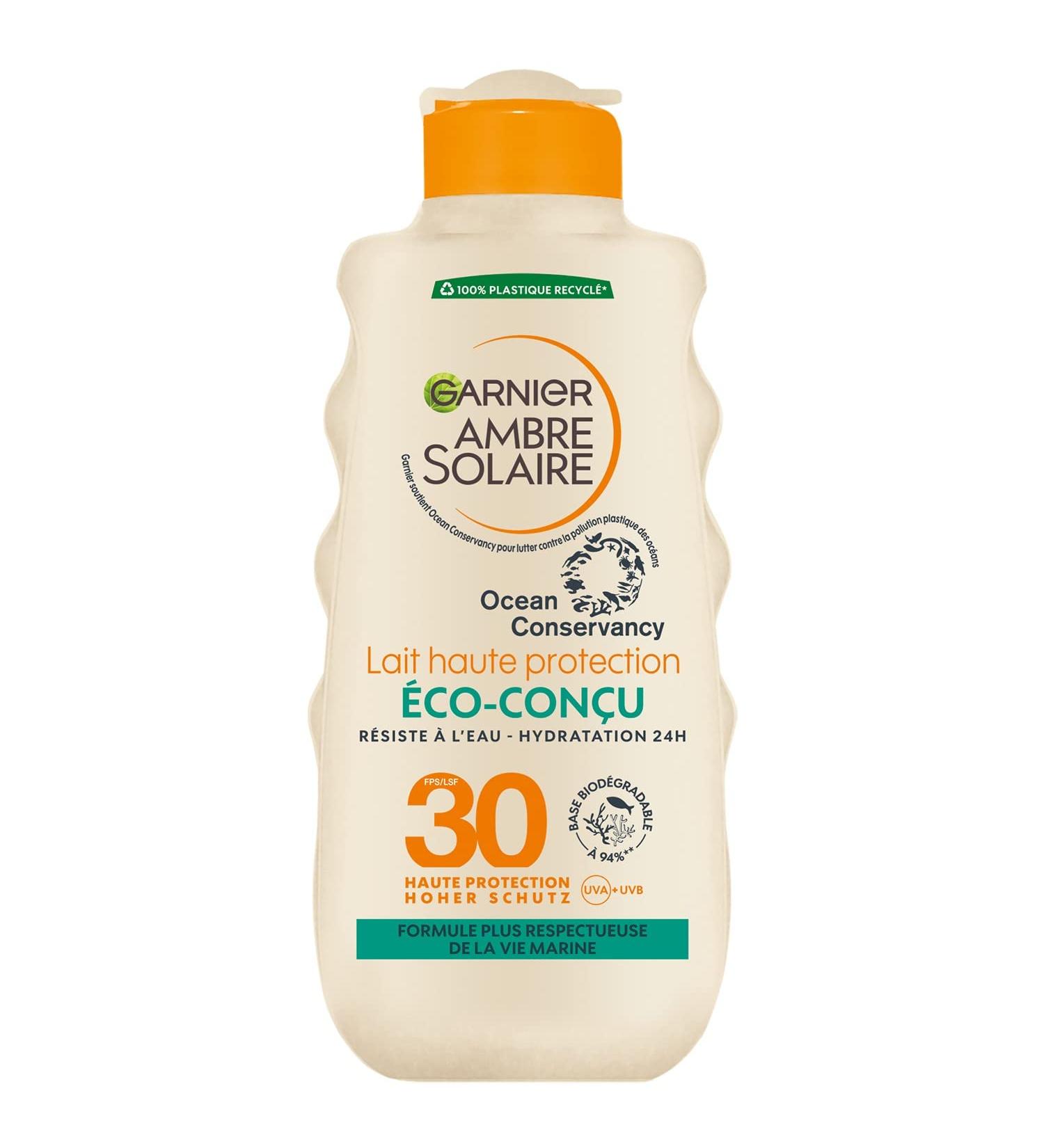 Garnier Ambre Solaire Eco-Designed Solar Protector Milk WP SPF30 - 200ml | Buy Internationally - Buy Online on GoSupps.com