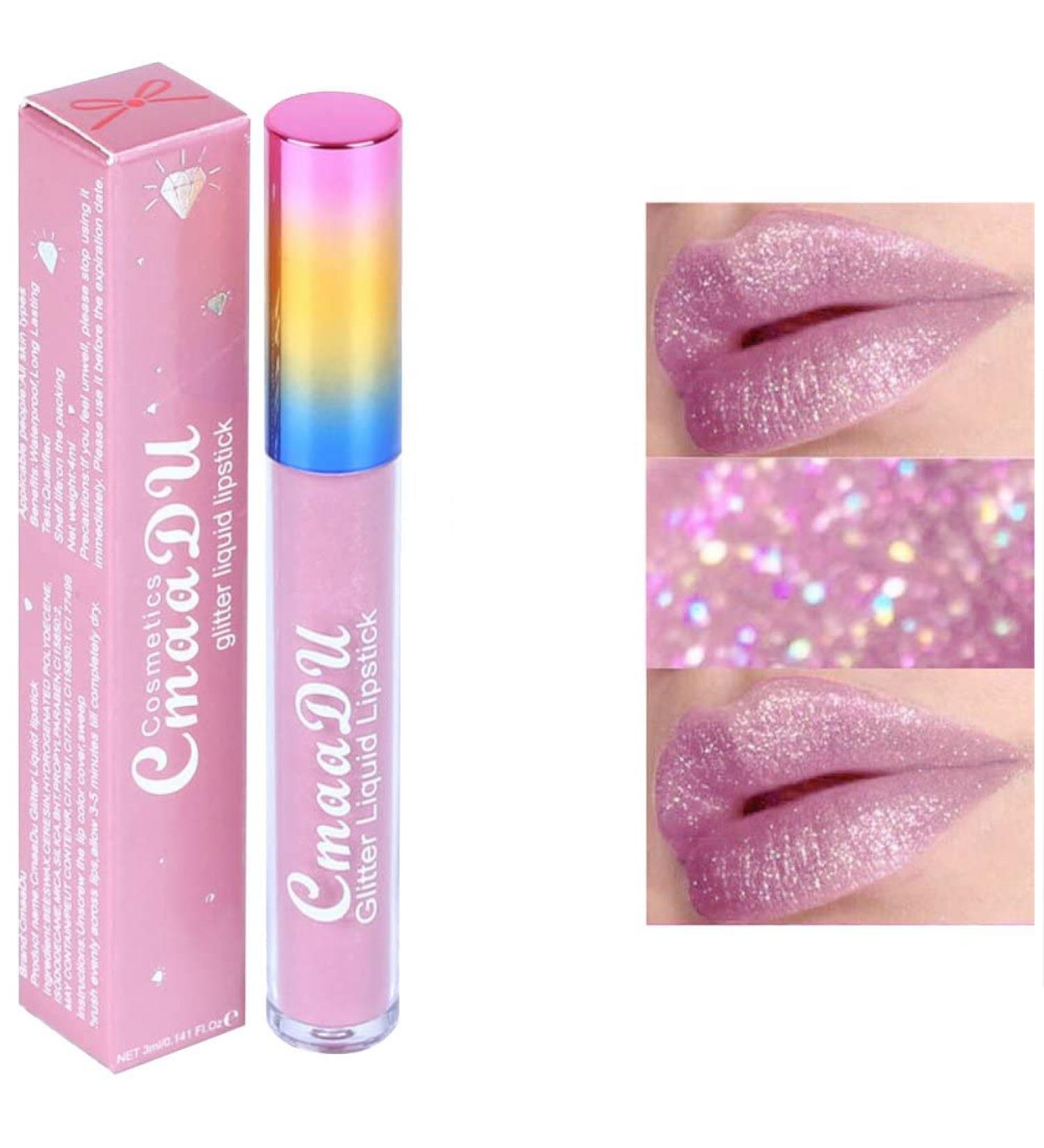 Allbesta Long Lasting Metallic Liquid Lipstick - Waterproof Matte Lipgloss Non-Stick Cup #01 | International Shipping - Buy Online on GoSupps.com