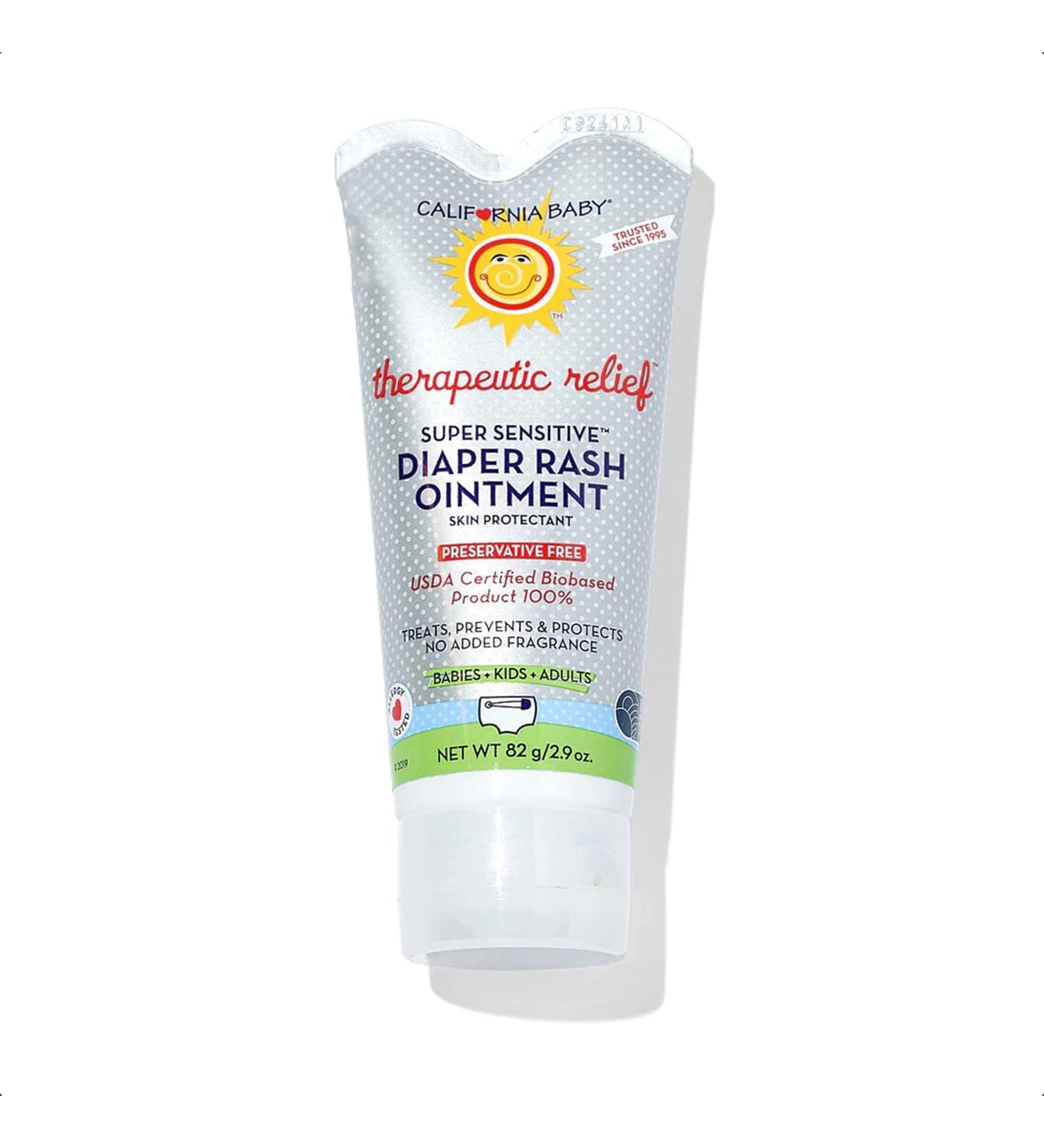 California Baby Super Sensitive Unscented Diaper Rash Ointment | USDA Certified Bio-Based | Fragrance-Free Baby Diaper Rash Cream for Sensitive Skin | 2.9 oz - Buy Online on GoSupps.com