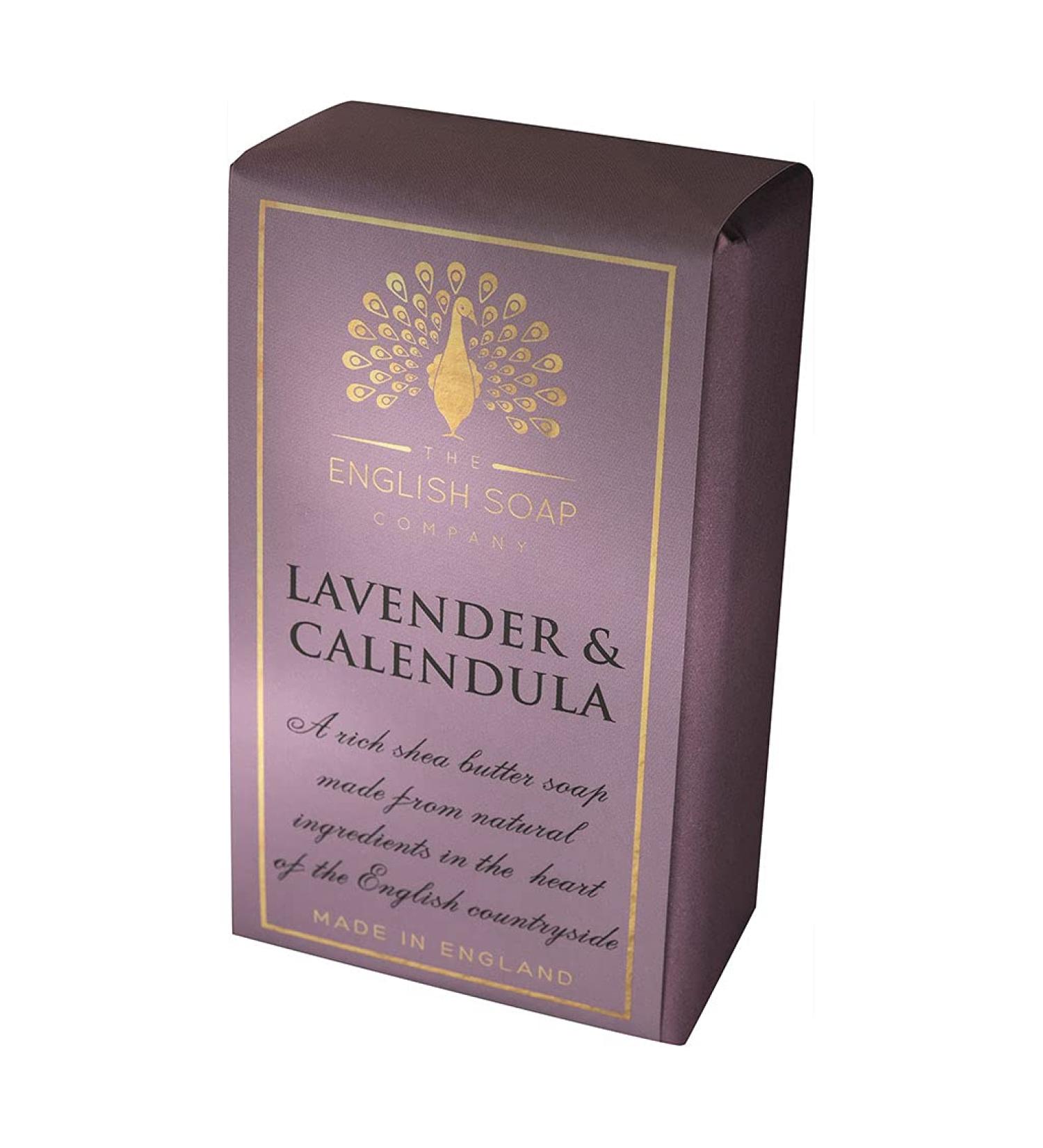 Pure Indulgence Lavender & Calendula Shea Butter Soap - 200g | The English Soap Company | International Shipping Available - Buy Online on GoSupps.com
