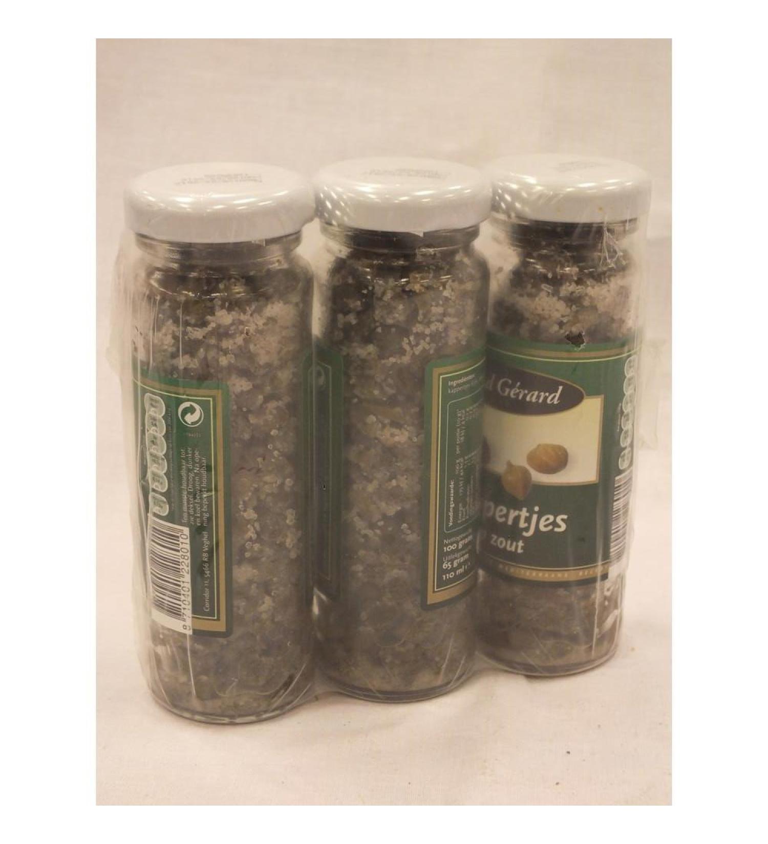 Grand G rard Kappertjes Zout 3 x 100g jar (capers in salt)