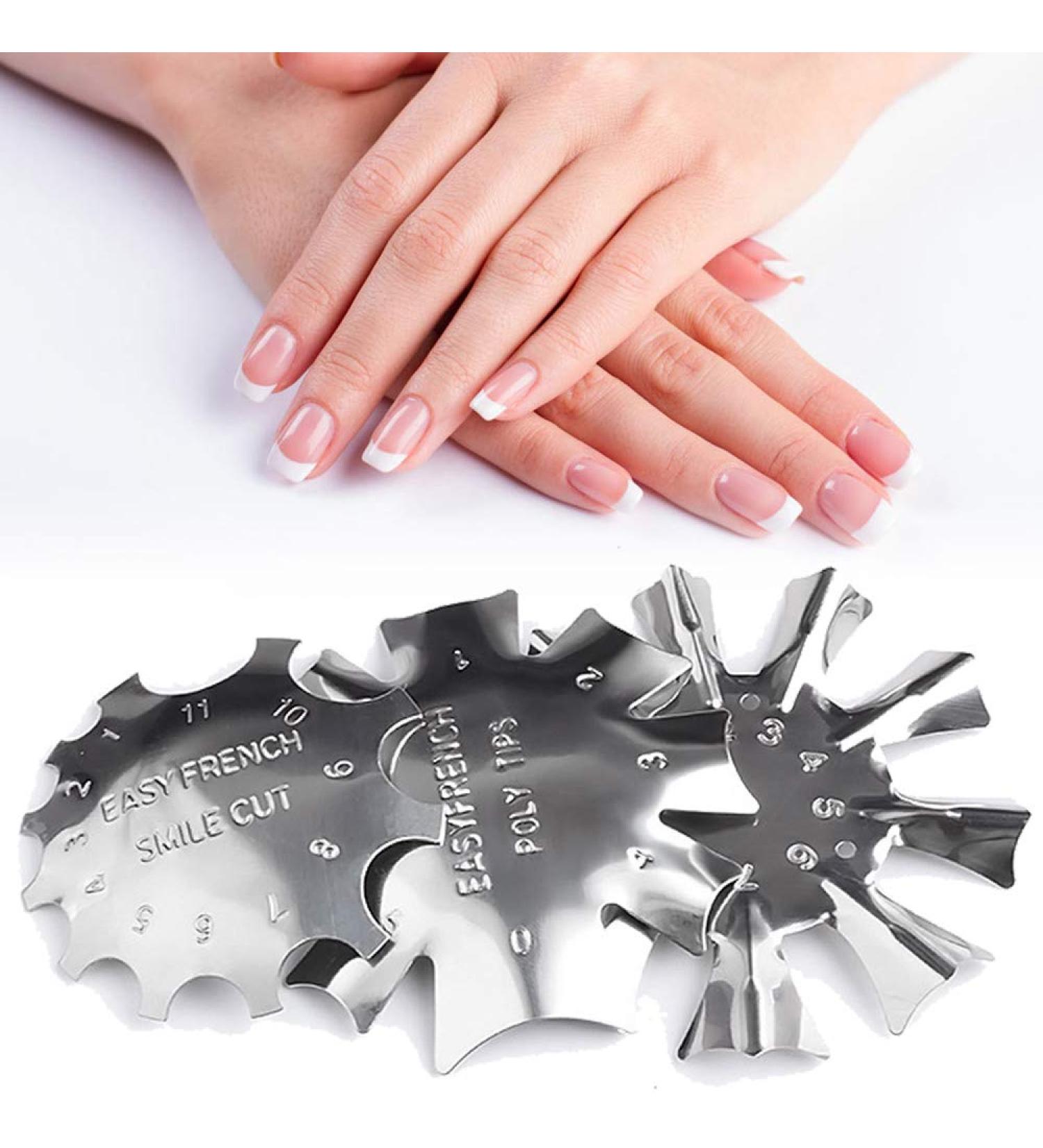 SILPECWEE 3 Pack French Smile Line Cutter Tool Set - C-Shape Manicure Edge Trimmers (29 Sizes) - Buy Online on GoSupps.com