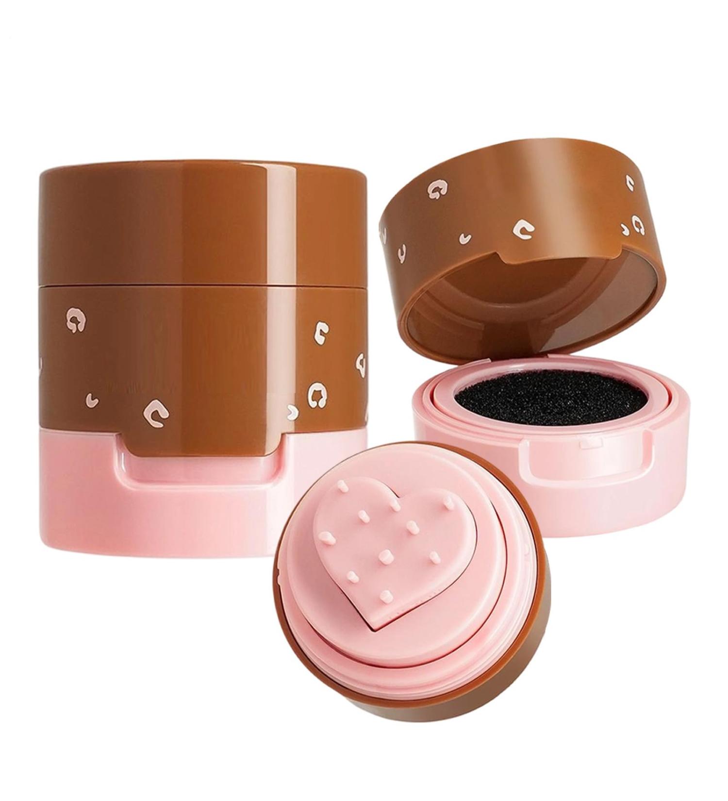 Face Makeup Stamp - Matte Nose Markers | Heart Shape Face Stamp Water Resistant | For Cheeks Oily Skin Dry Sensitive Women Party Meeting Show - Buy Online on GoSupps.com