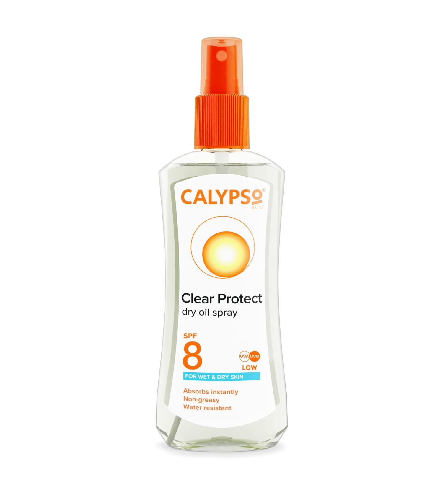 Calypso Wet Skin Dry Oil Spray with SPF8 200 ml
