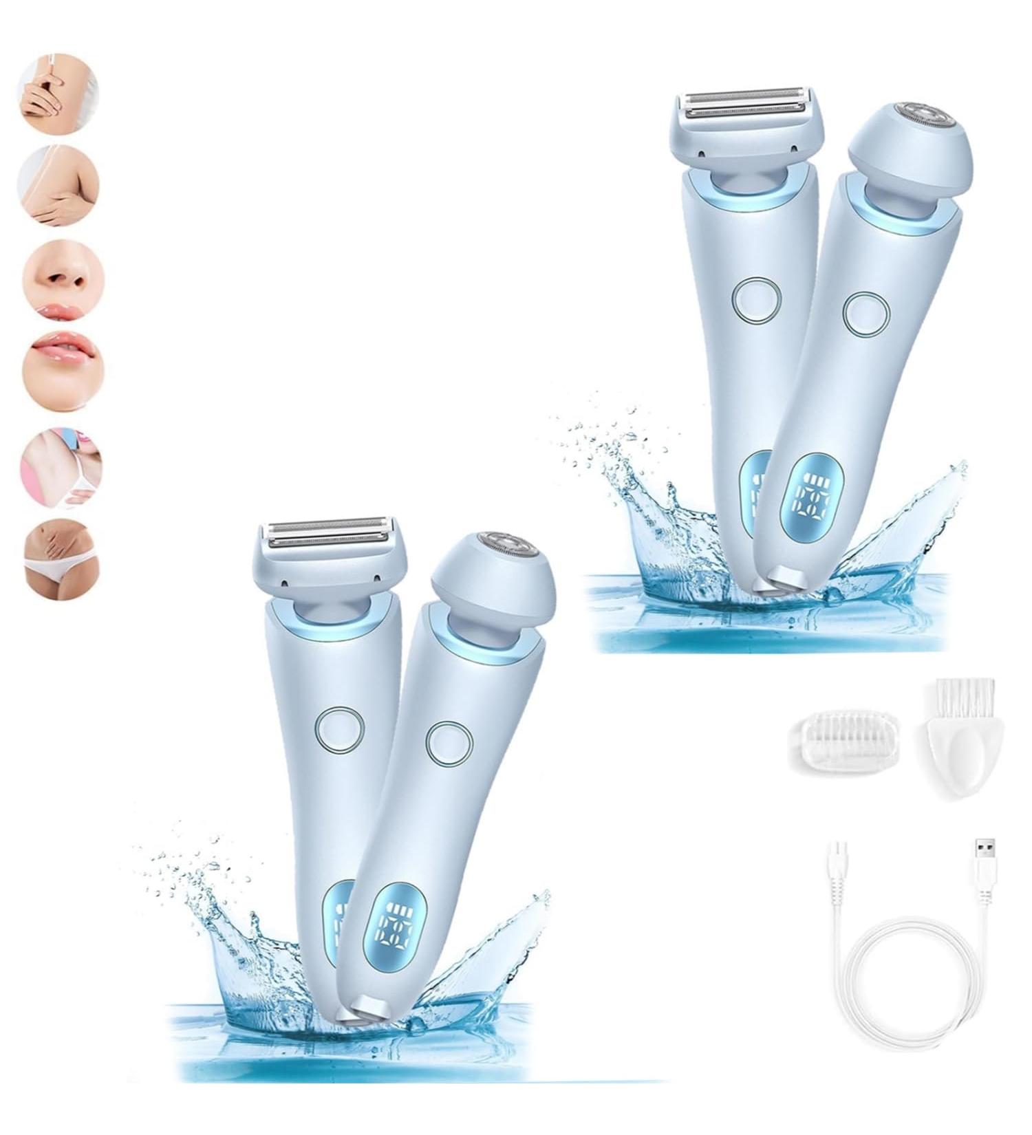Modira Shaver Modira Mermaid Shaver SilkGlide Pro - 2024 Best Silk Glide Razor Gleam Pro 3.0 Shaver for Women Livora Electric Razor 2 in 1 Electric Shaver Razors for Women (Blue 2Pcs) - Buy Online on GoSupps.com