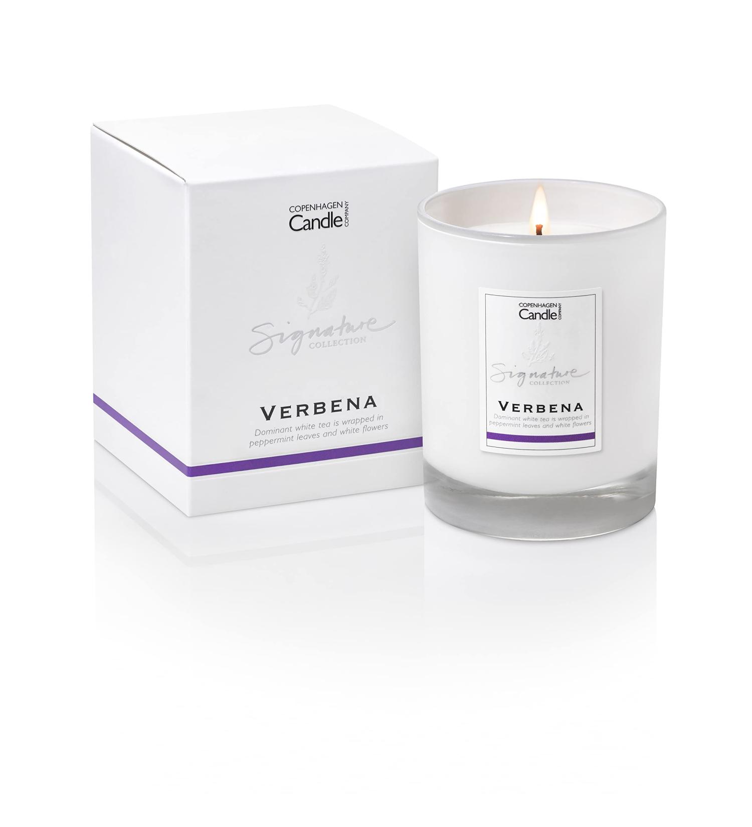 Luxury Scented Candles - Verbena | Natural Wax Blend | 45 Hours Burn Time | Hotel Collection | The Copenhagen Company - Buy Online on GoSupps.com