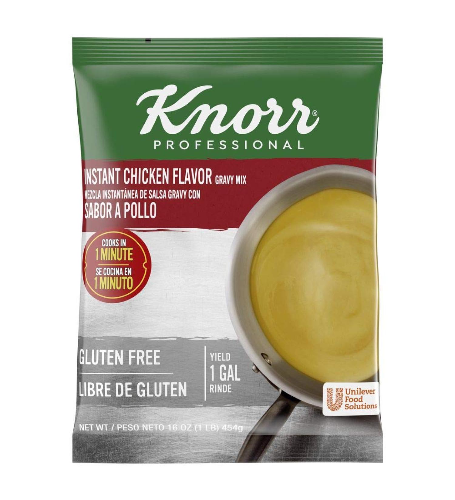 Knorr Professional Chicken Gravy Mix Gluten Free No Artificial Flavors 1 lb Pack of 6 - Buy Online on GoSupps.com