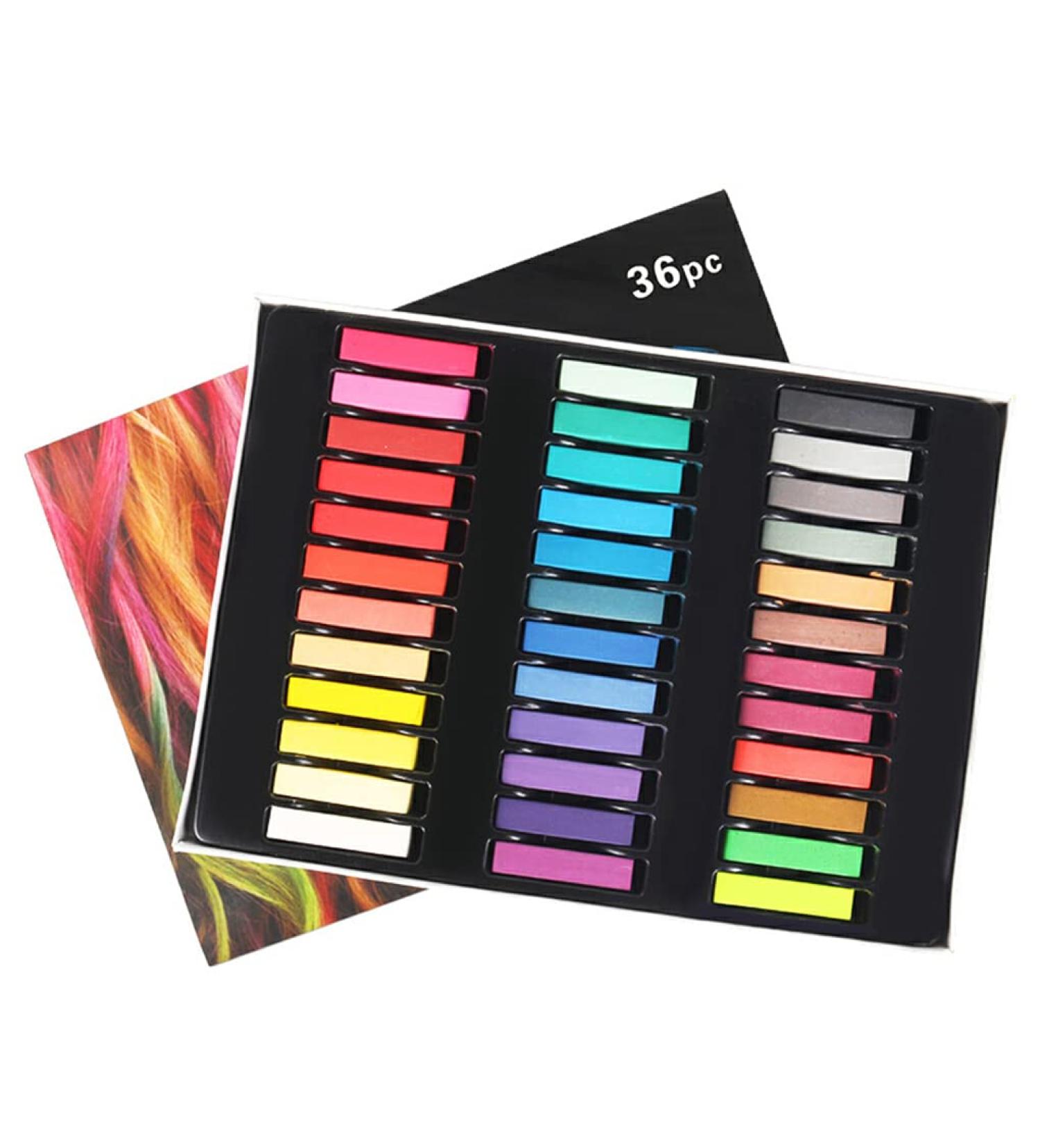 AUklOPVZZ Girl Temporary Hair Color Dyeing Chalk Hair-styling Dye Stick Performance Beauty Professional Hairdresser Barbershop 36 Colors - Buy Online on GoSupps.com