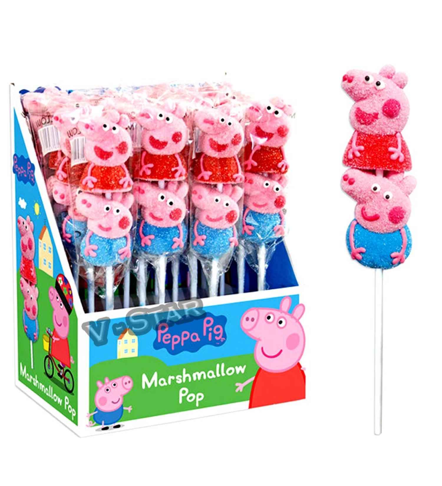 Peppa pig marshmallow pops (16) - Buy Online on GoSupps.com