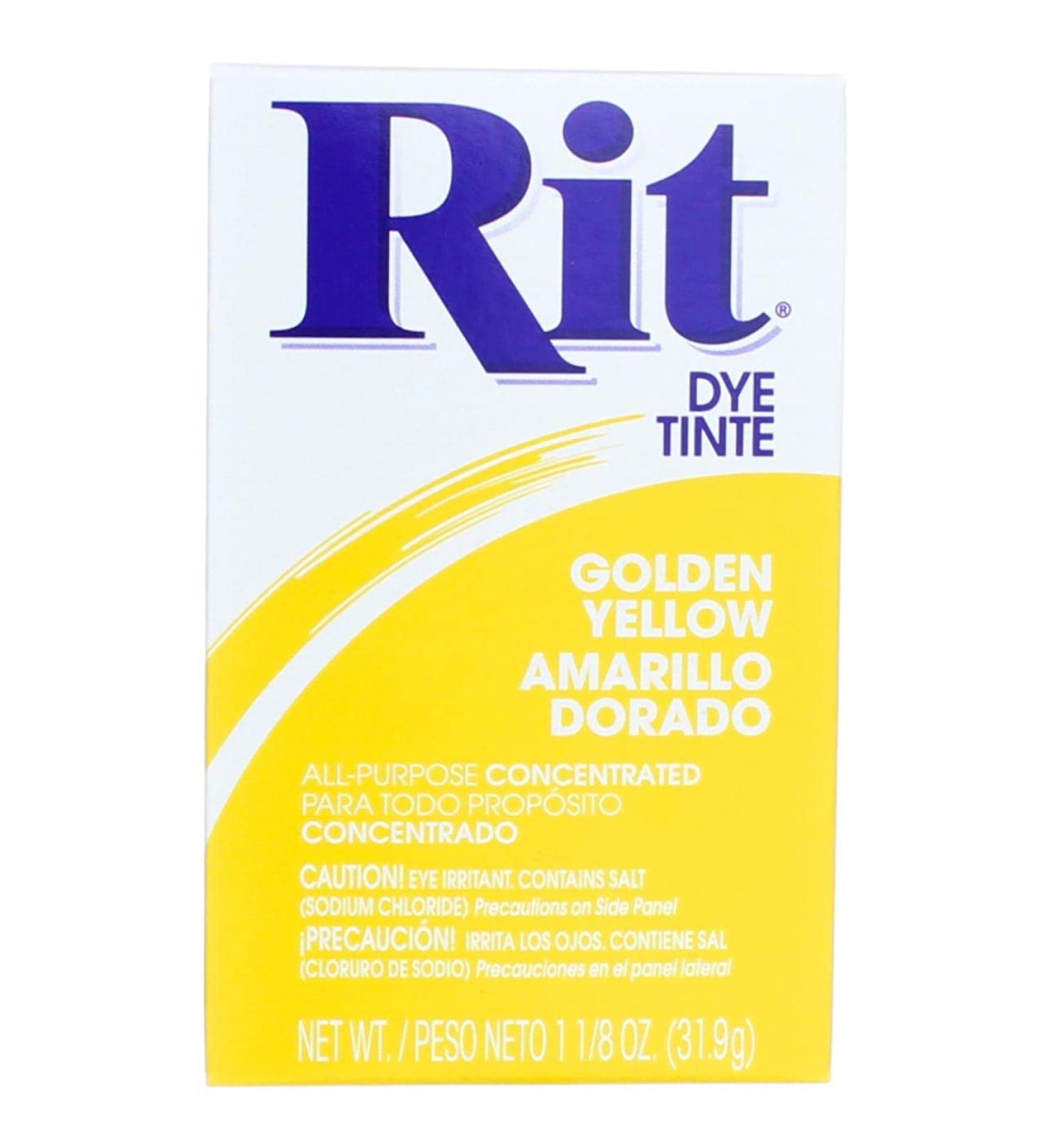 Rit 42 1 Oz Golden Yellow Powder Dye - Vibrant Color for Fabric Craft & DIY Projects | International Shipping Available - Buy Online on GoSupps.com