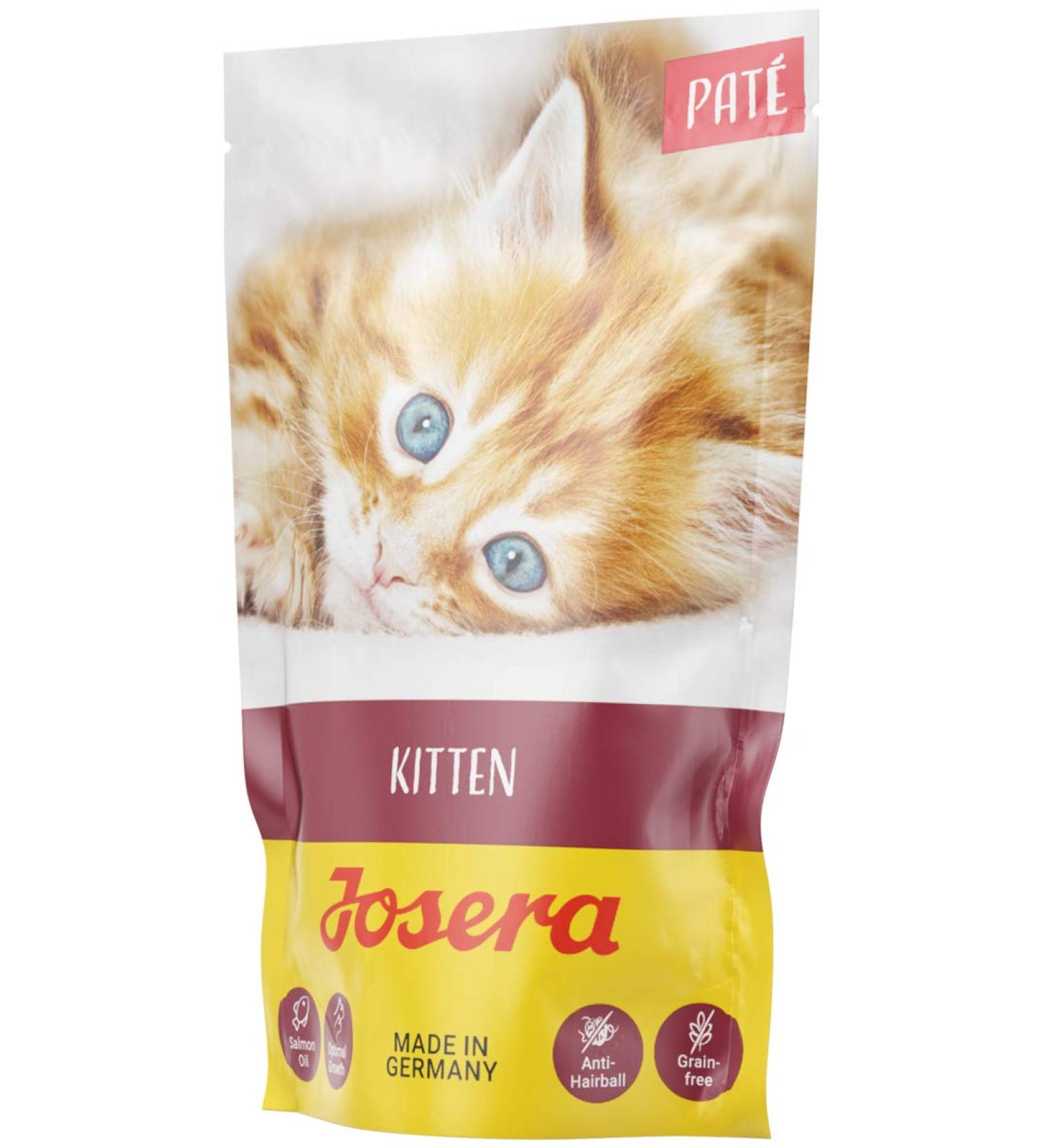 Josera Pat Kitten 16 x 85g | Cereal-Free Super Premium Wet Cat Food with Chicken Carrot & Salmon Oil | Optimal Nutrition for Growing Cats - Buy Online on GoSupps.com