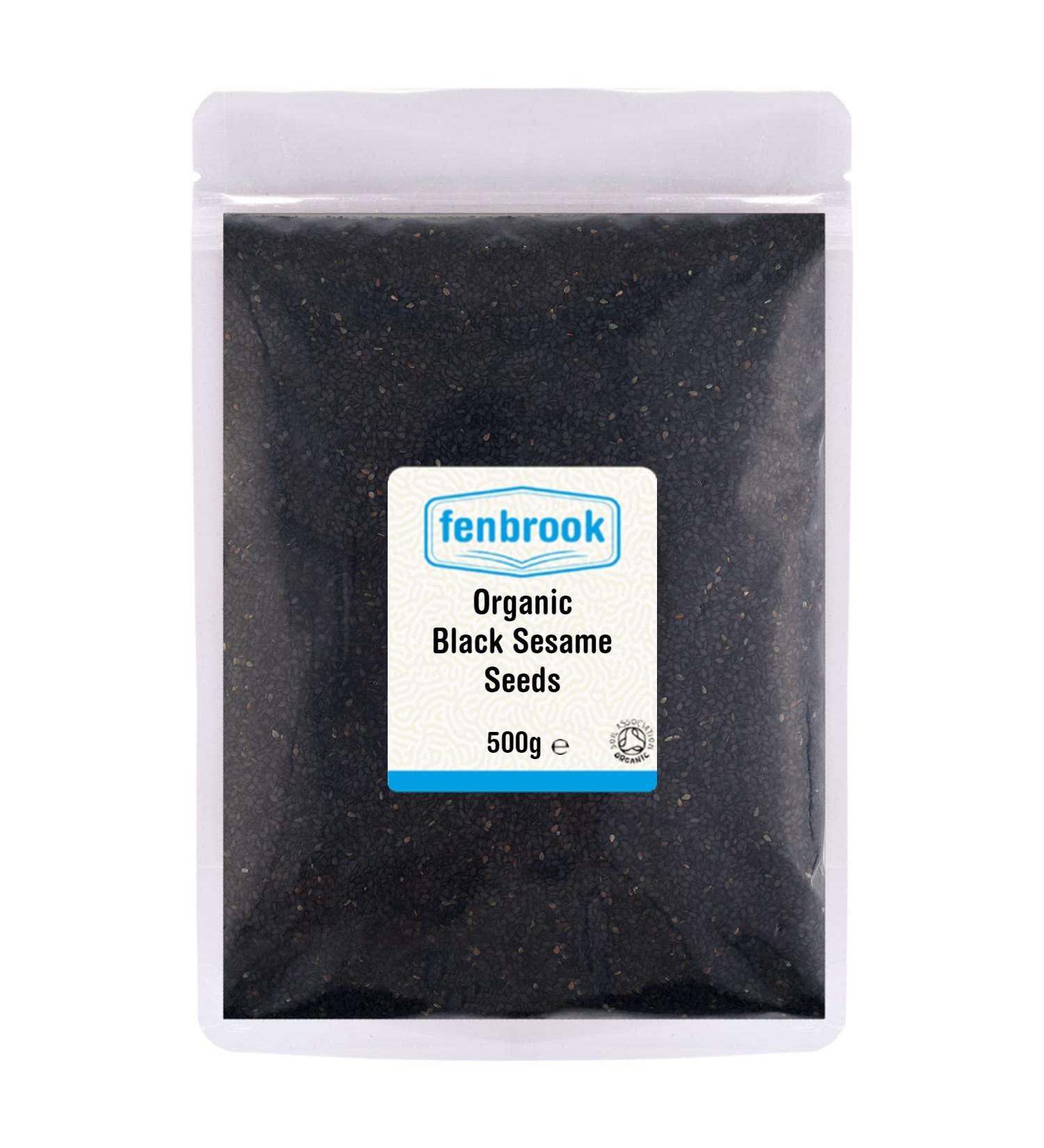 Organic Black Sesame Seeds 500g Certified Organic by Fenbrook Organic - Buy Online on GoSupps.com