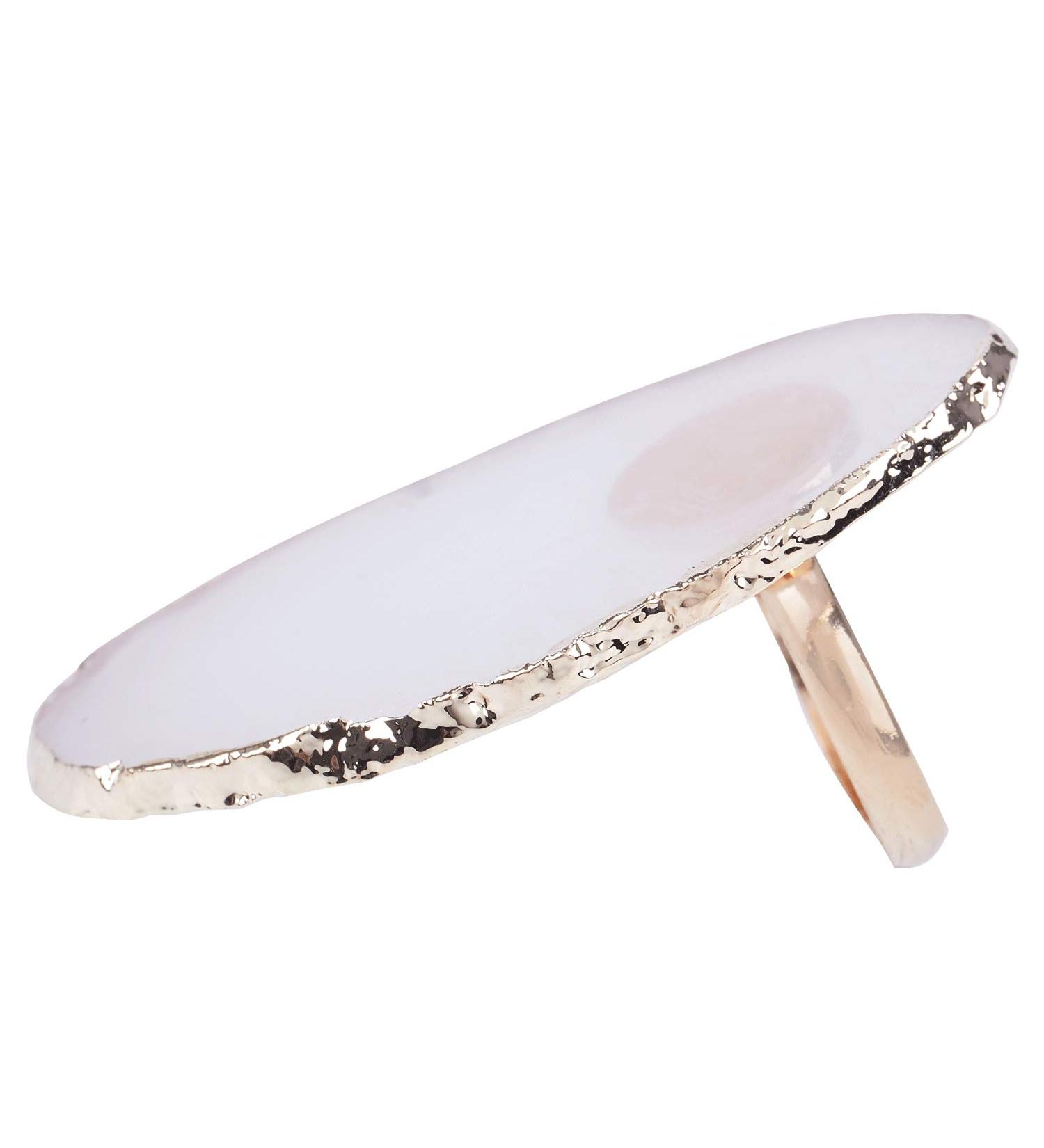 1 Pc Resin Stone Color Nail Art Ring Palette Finger Ring Plate Acrylic Polish Cream Foundation Mixing Nail Art Equipment - Buy Online on GoSupps.com