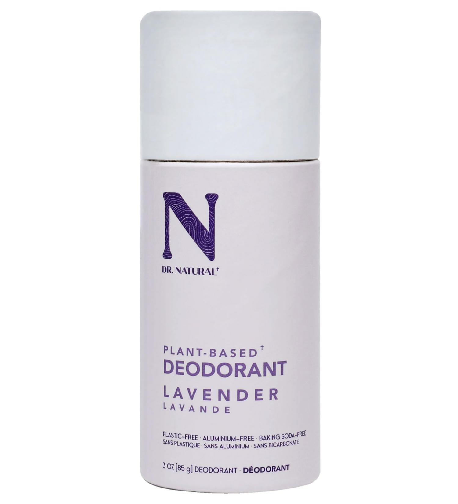 Dr. Natural Deodorant Lavender 64 g - Natural Deodorant Stick for Men and Women - 24-Hour Odor Protection - Aluminum Free Paraben-Free Sulfate-Free - Does Not Stain Clothing - Buy Online on GoSupps.com