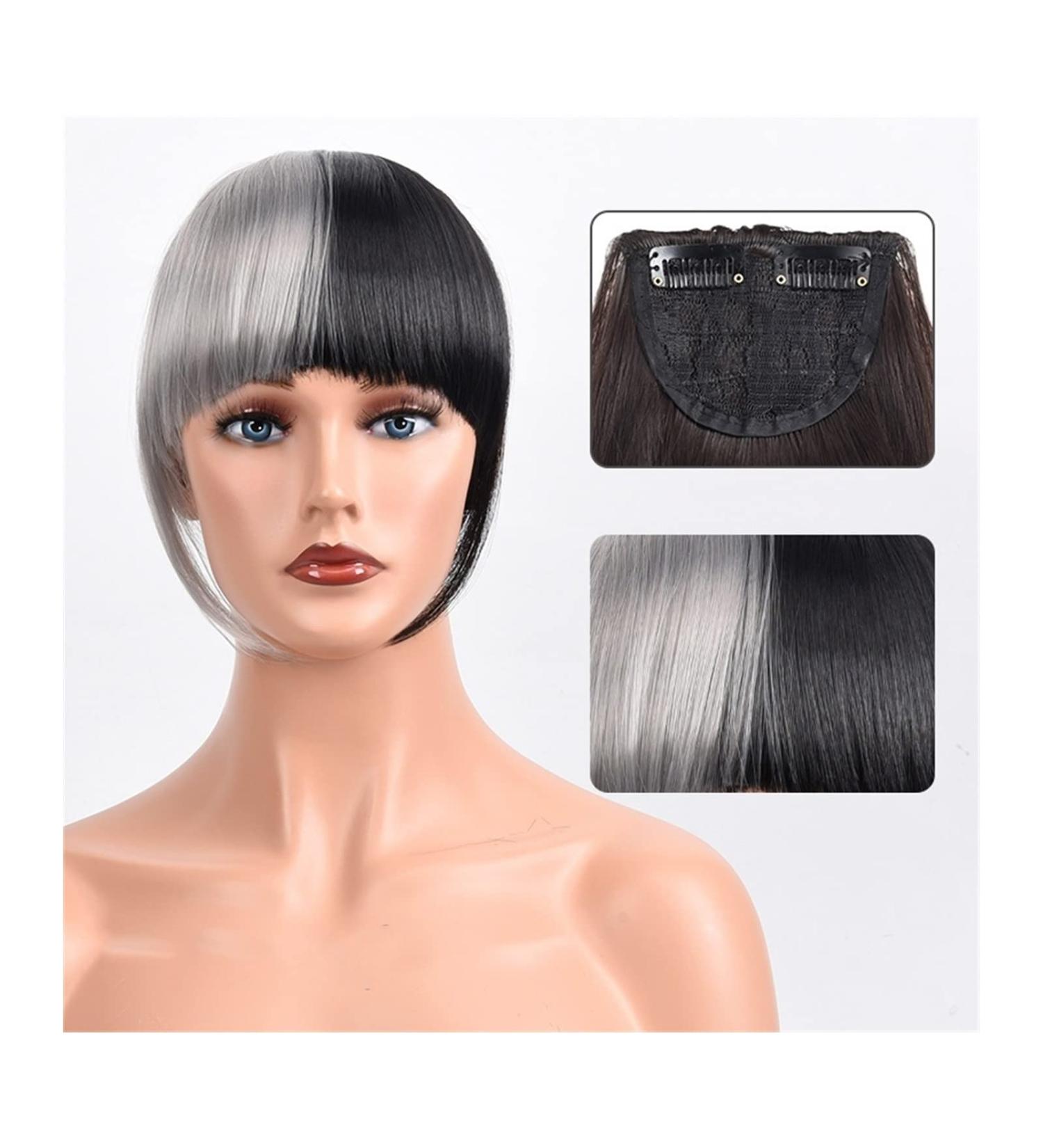 Bangs Hair Clip Synthetic Heat Resista Fake Bangs French Bangs Hair Piece Clip in Thick Natural Full Bangs Straight Fringe with Temples for Women Girls Bangs Clip in Hair (Color : 123-01 Size : 15c 1 count (Pack of 1) 123-01 - Buy Online on GoSupps.com