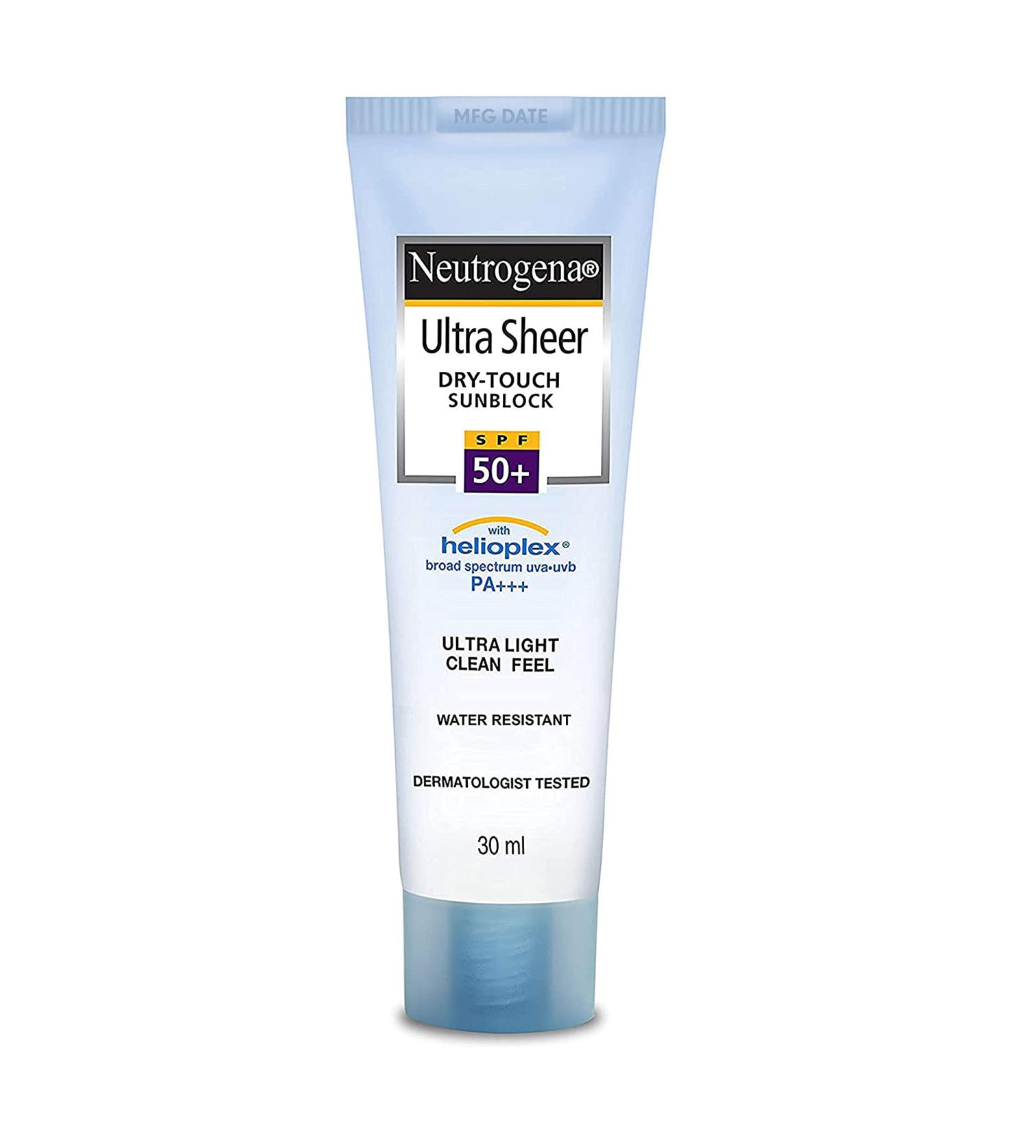 Neutrogena Ultra Sheer Dry-Touch Sunblock SPF 50+ - 2 Pack (30ml) - Buy Online on GoSupps.com