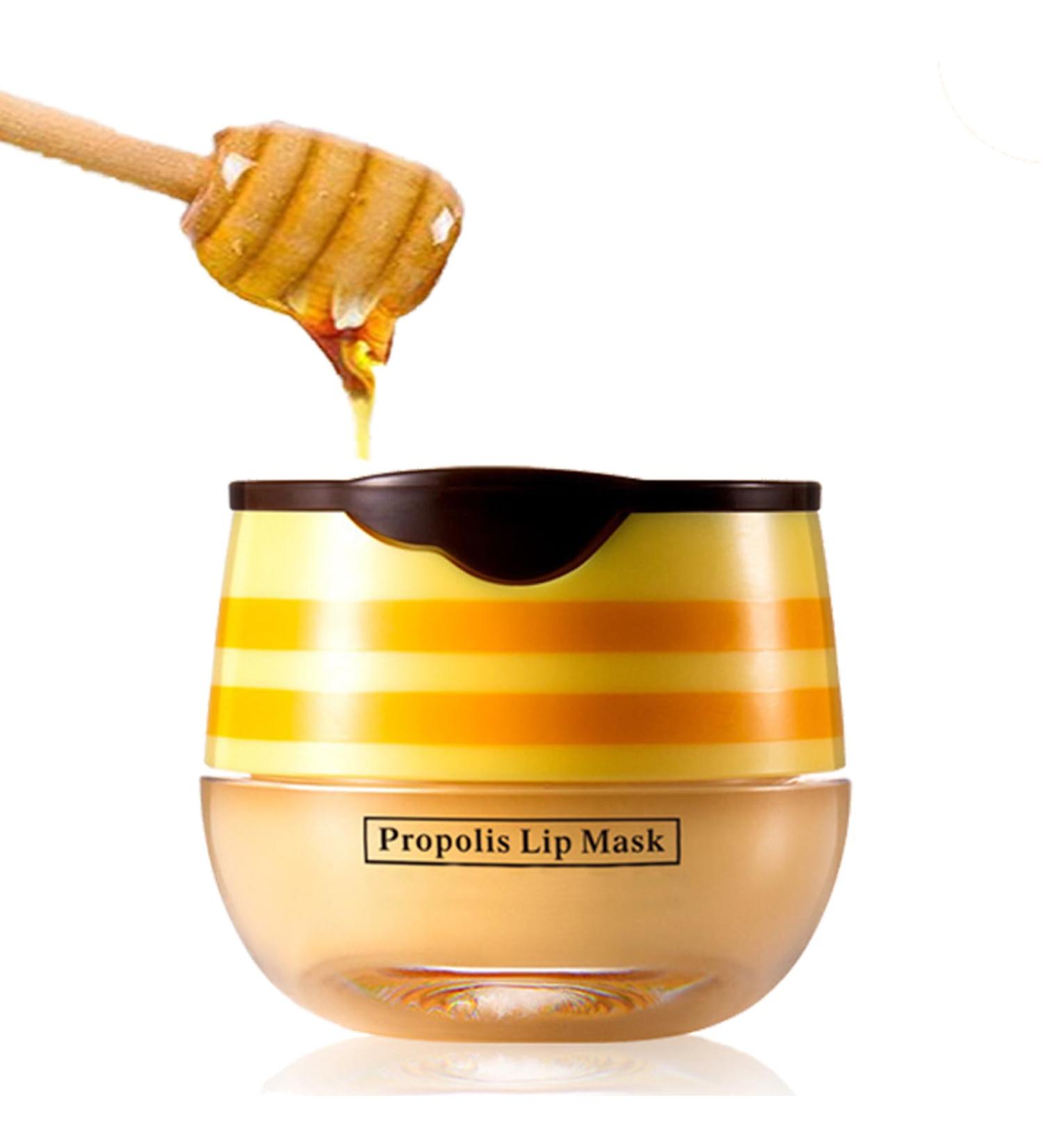 Lip Mask Honeybalm Lip Balm Propolis Moisturizing Lip Care Cream for Day&Night Lip Care Lip Line Reduce Hydrate & Plump Dry Chapped Lips - Buy Online on GoSupps.com