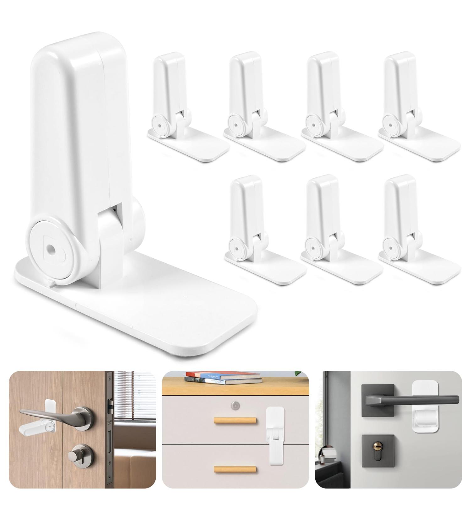 8-Piece Child Lock Set | No Drill Door & Refrigerator Locks | Multi-Functional Childproofing for Kids & Pets | Reusable Oven Safety - Buy Online on GoSupps.com