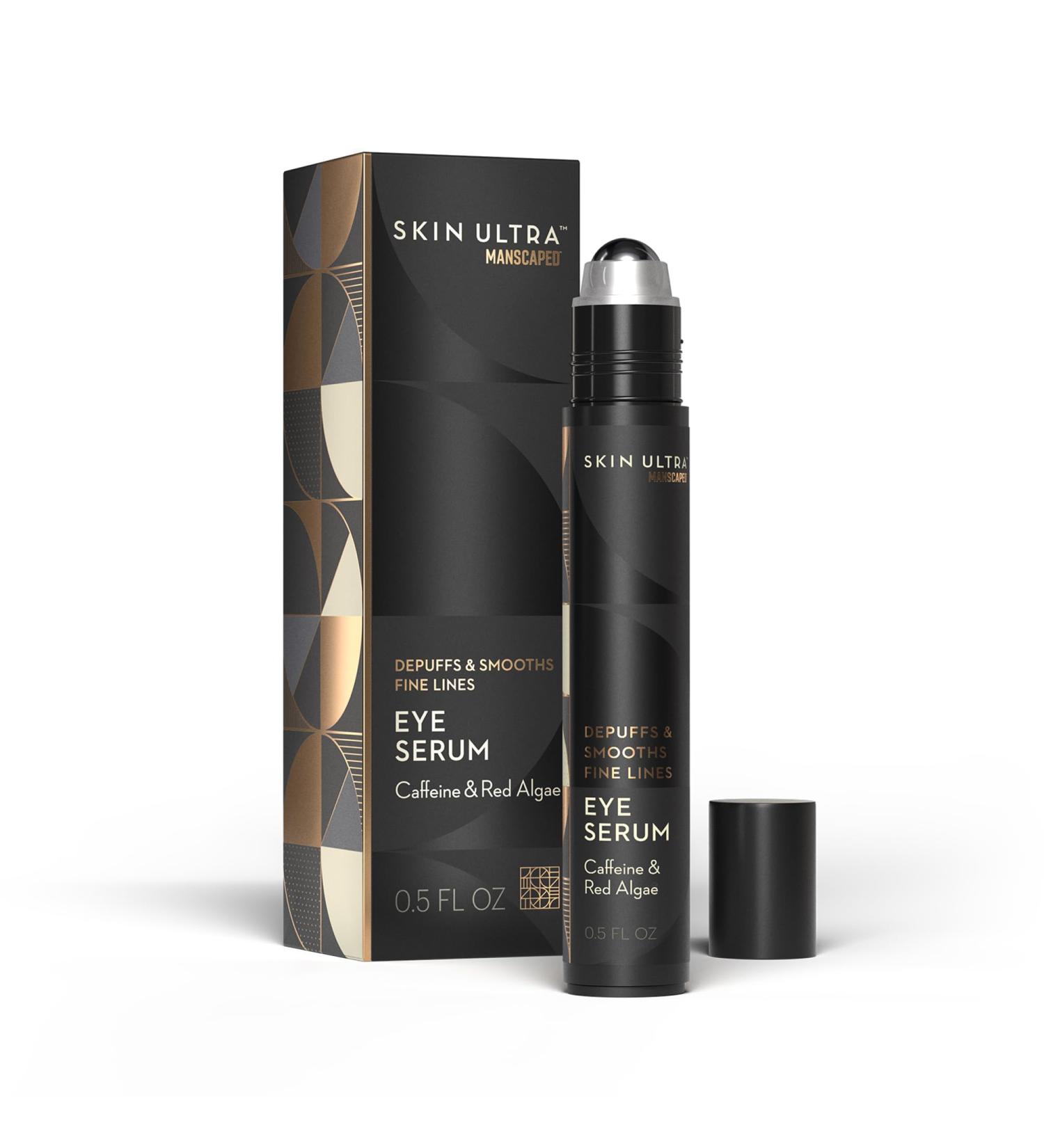 MANSCAPED Skin Ultra Eye Serum - Fast-Acting Formula with Caffeine Red Algae & Ceramides to help Depuff & Hydrate Skin Cooling Rollerball Applicator Fragrance-Free 0.5 fl oz. - Buy Online on GoSupps.com