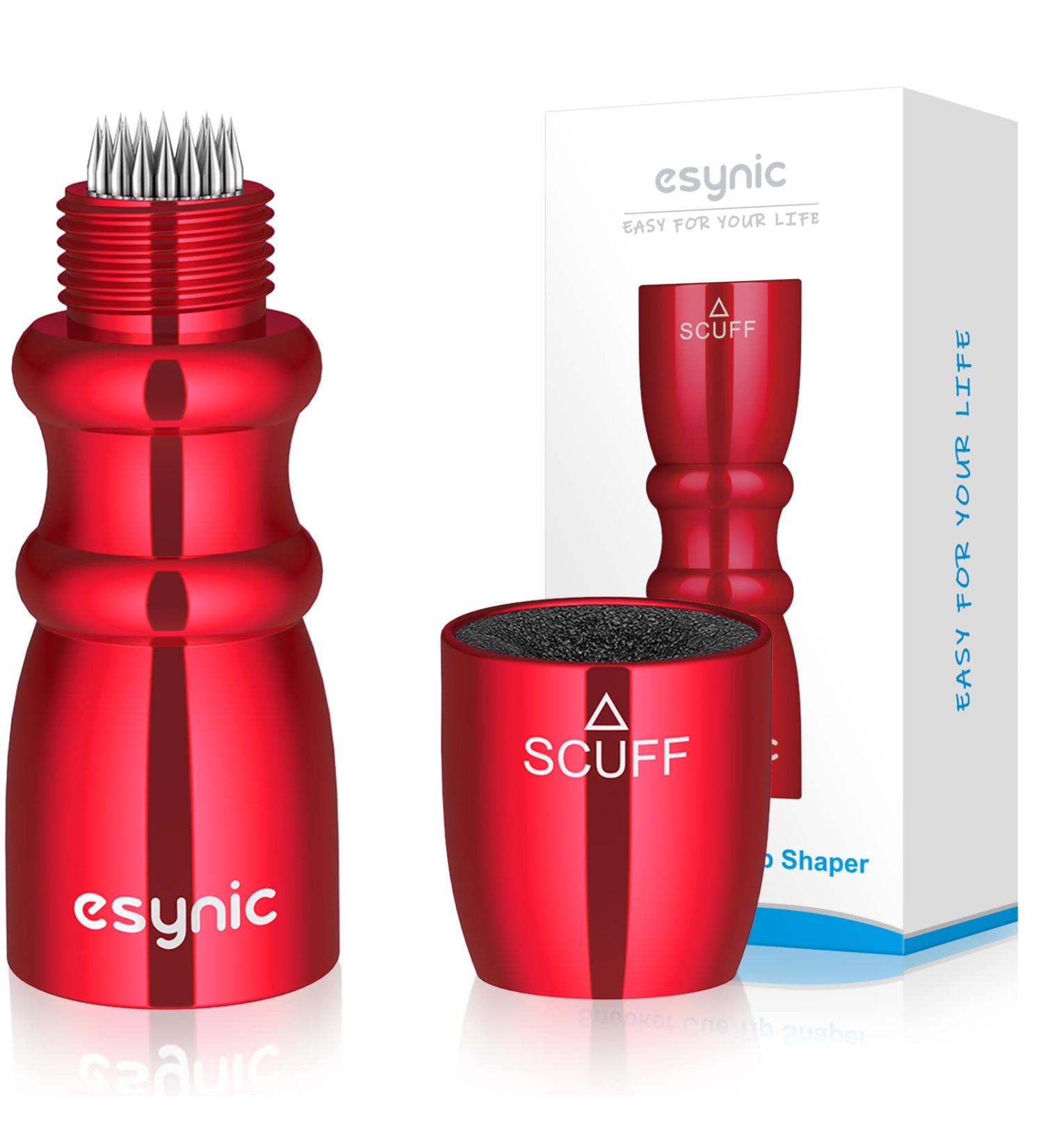 eSynic Professional Pool Cue Tips Shaper Set - 3 in 1 Tool for Billiard Cue, Accessories Gift - Red Color - Buy Online on GoSupps.com