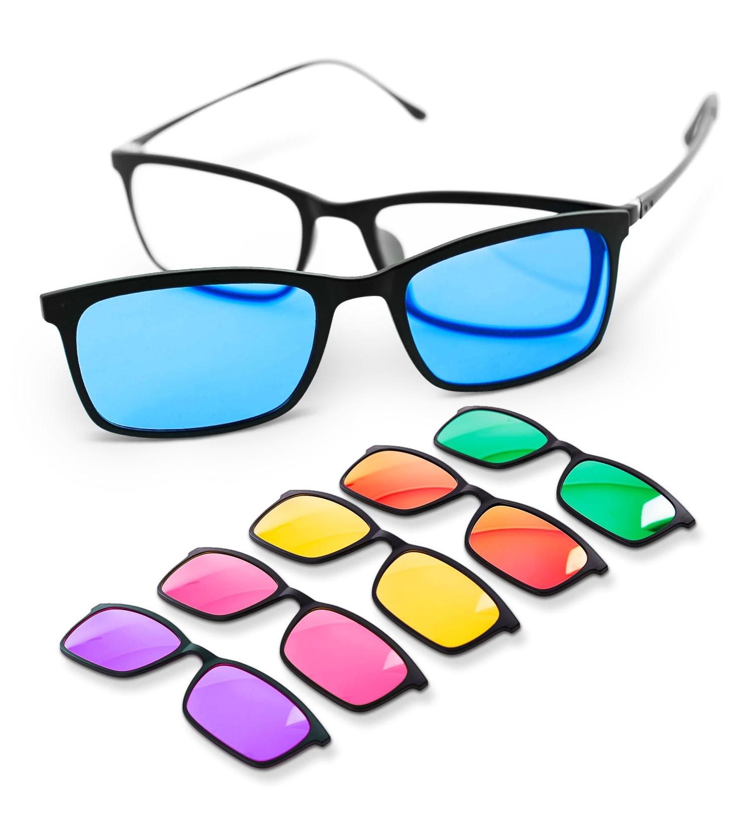 Artzt Neuro Color Glasses Set - 6 Comfortable Color Therapy Glasses | UV Protection | Neuroathletics Light Therapy | One Size - Buy Online on GoSupps.com