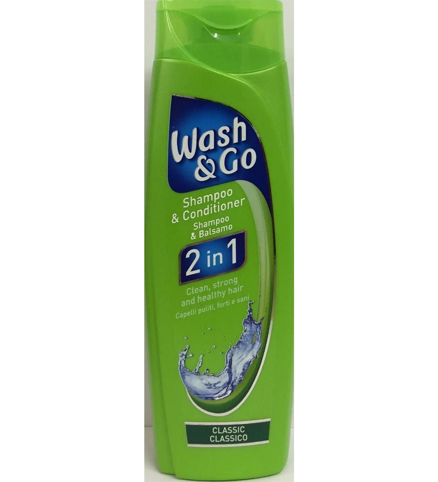 THREE PACKS of Wash & Go 2in1 Shampoo & Conditioner Classic 200ml