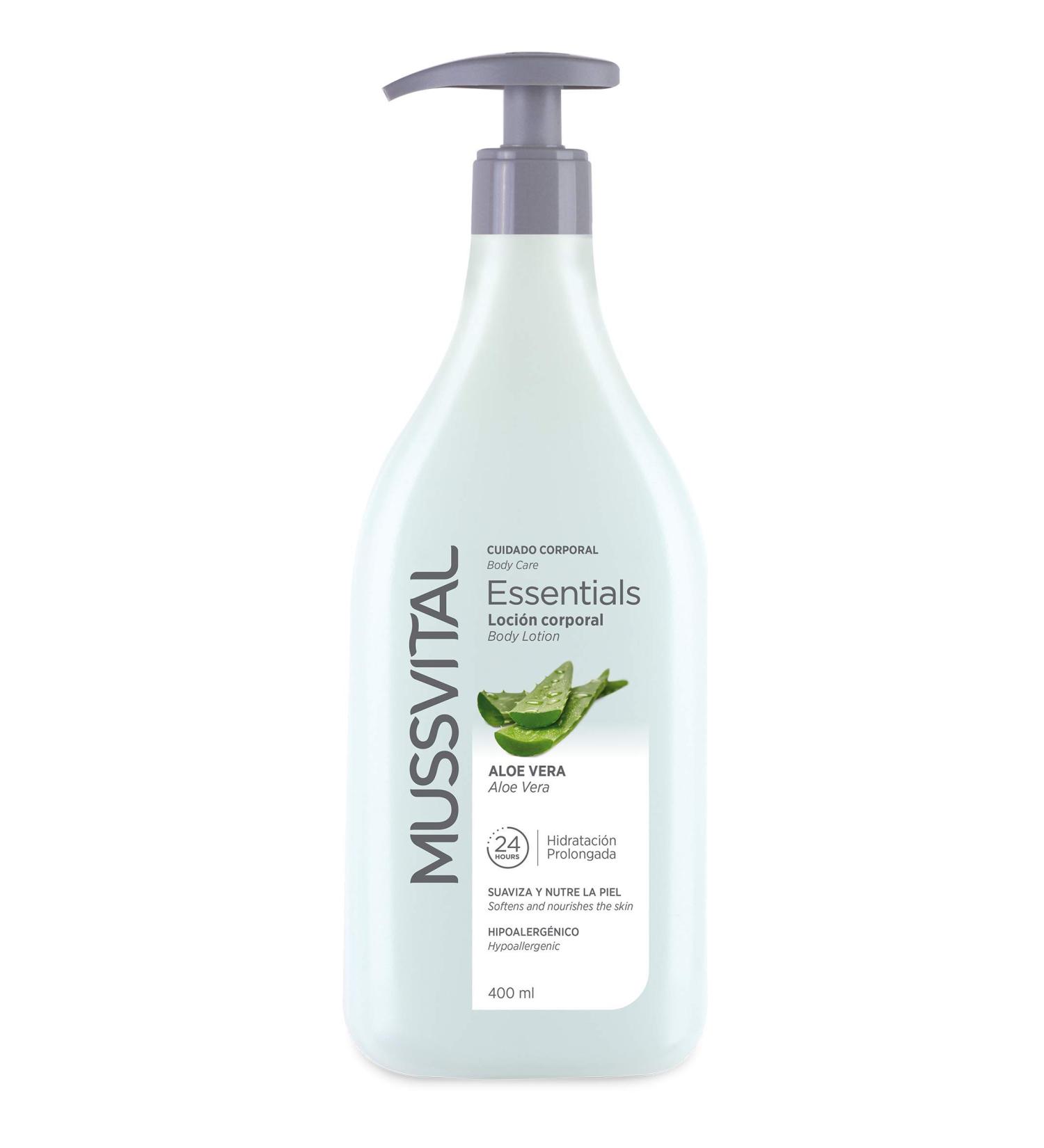 HERMANOS RECIO Mussvital Essential Locion Aloe Vera 400 - Buy Online on GoSupps.com