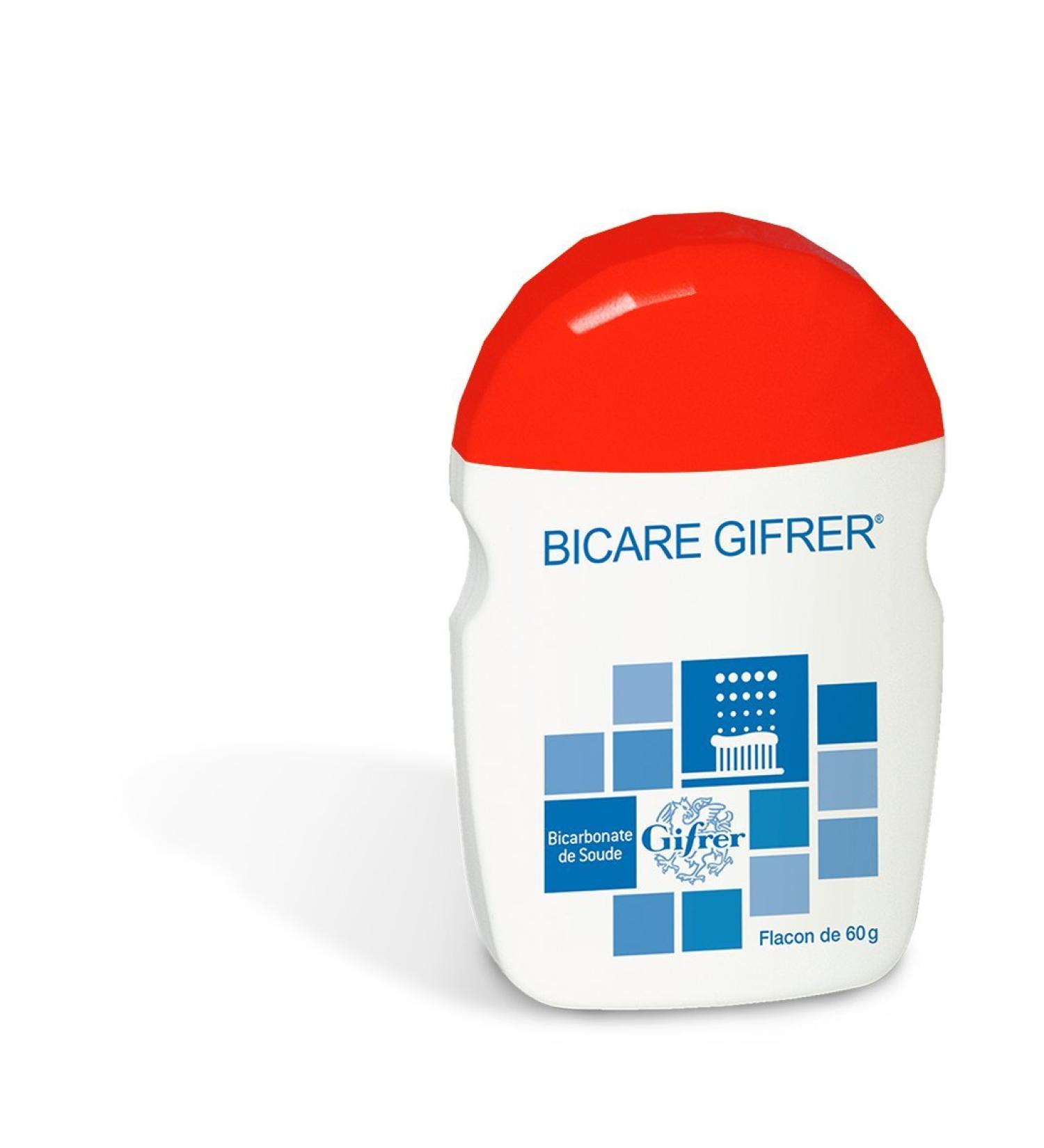 GIFRER Bicare - Baking soda for white and healthy teeth - 60 g - Buy Online on GoSupps.com