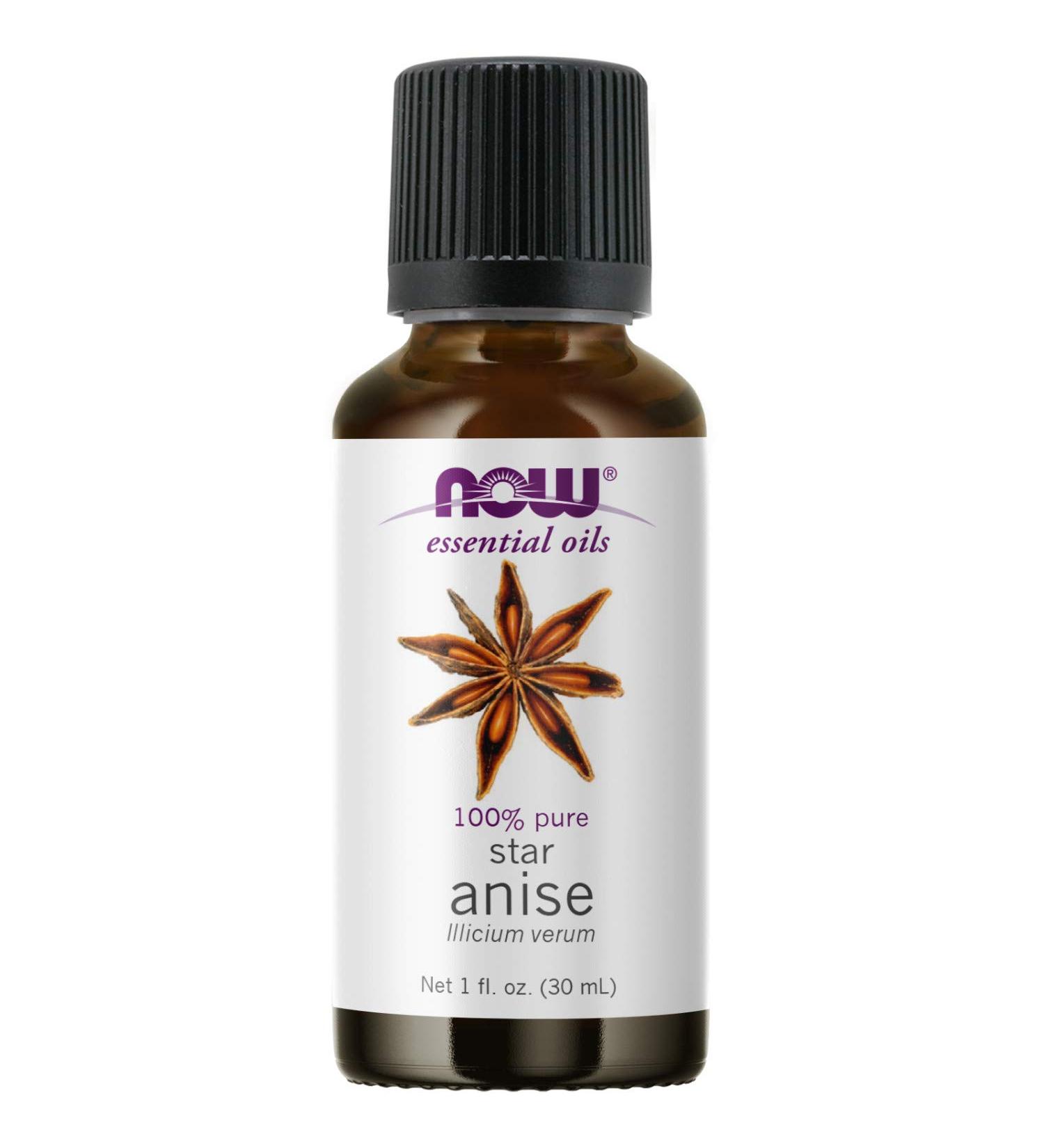 Now Foods Star Anise Essential Oil 1 fl oz (30 ml) - Pure Aromatherapy - Buy Online on GoSupps.com