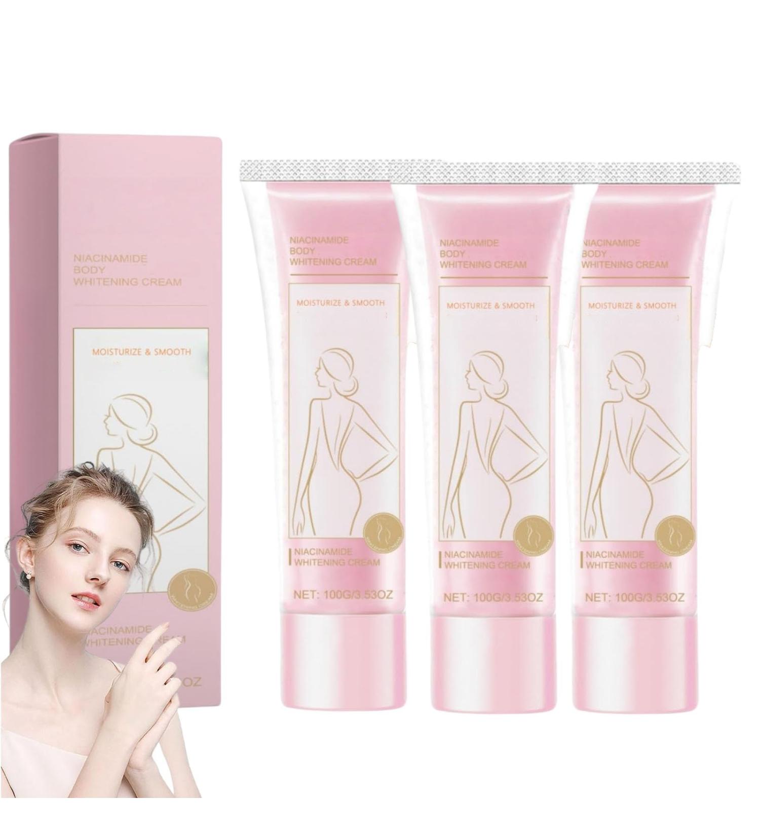 JIAOY Aisasea Whitening Cream Niacinamide DoubleTube Cream Improves Matteness Evens Skin Tone and Firms Skin Whitening Body Lotion for Women Removes Darkness 3 Pack 3 Pack - Buy Online on GoSupps.com