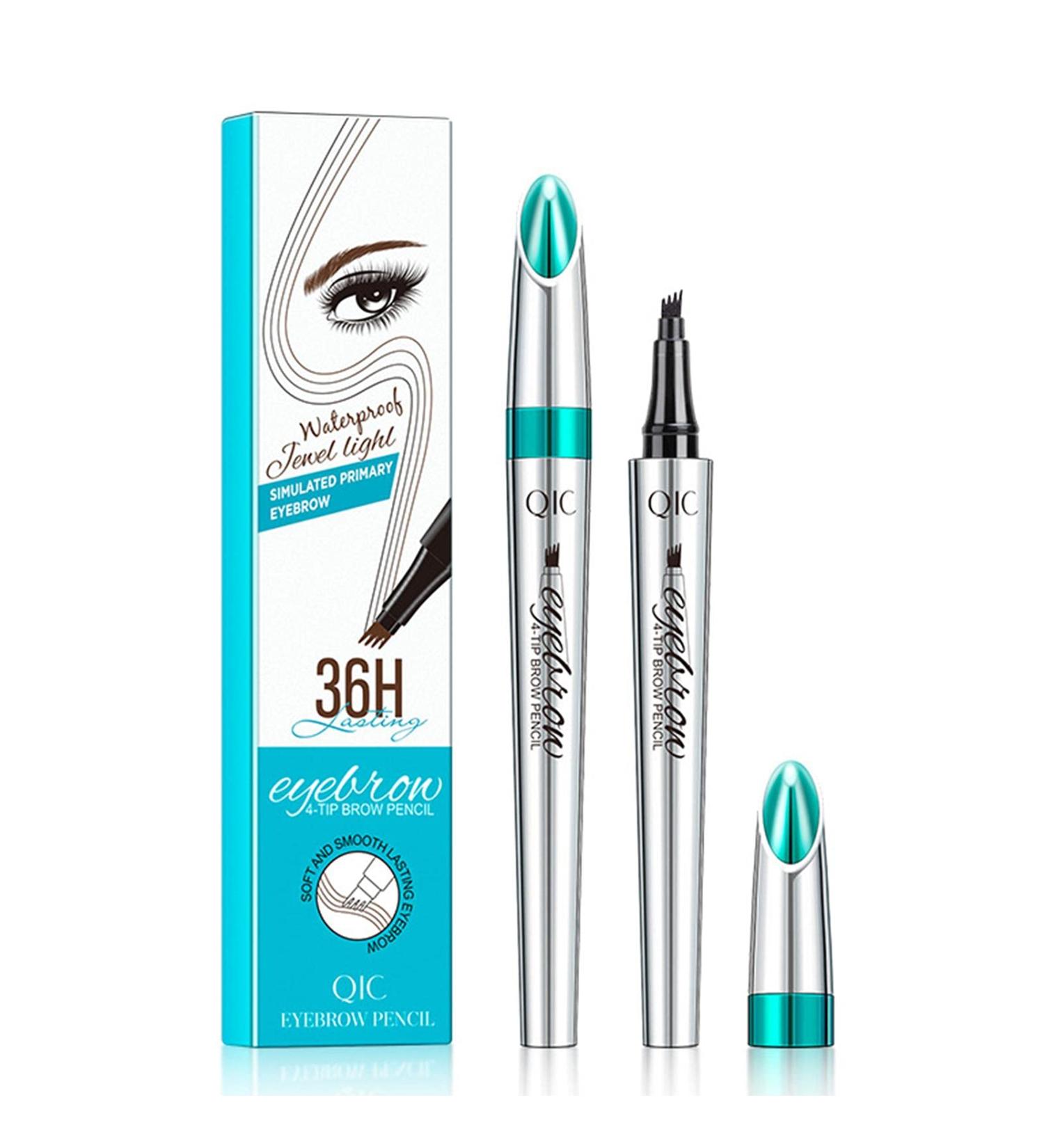 Shop Aibyk's Waterproof Four Tip Eyebrow Pencil - Durable Liquid in Dark Brown for Perfect Micro-Carved Brows - International Shipping Available - Buy Online on GoSupps.com