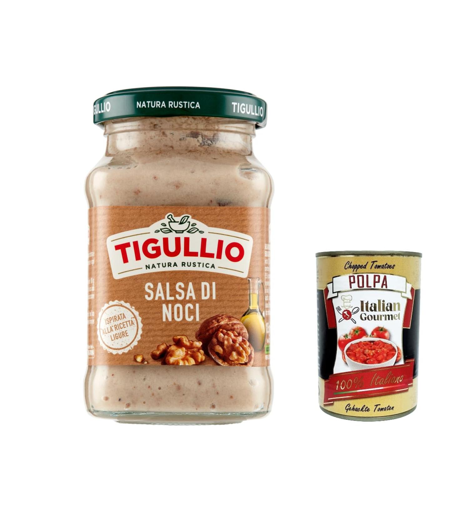  Italian Gourmet E.R. Star Tigullio GranPesto Salsa di noc walnut sauce sauce 185 g in a glass + Italian gourmet pulp 400 g - Buy Online on GoSupps.com