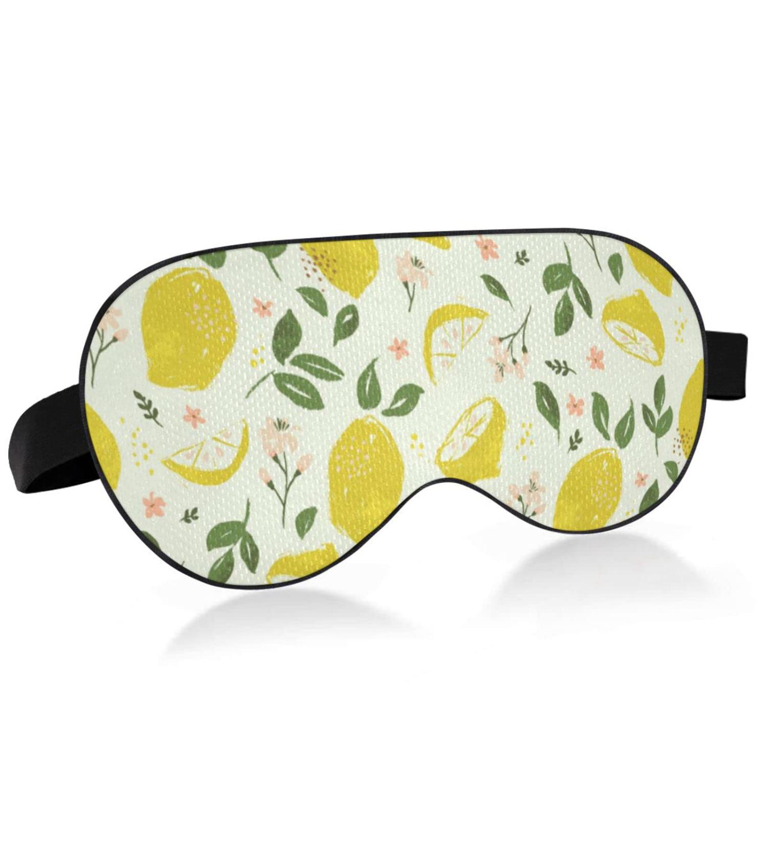 WELLDAY Yellow Lemon Sleep Mask: Soft Comfort Eye Shade Cover for Men and Women - Buy Online on GoSupps.com