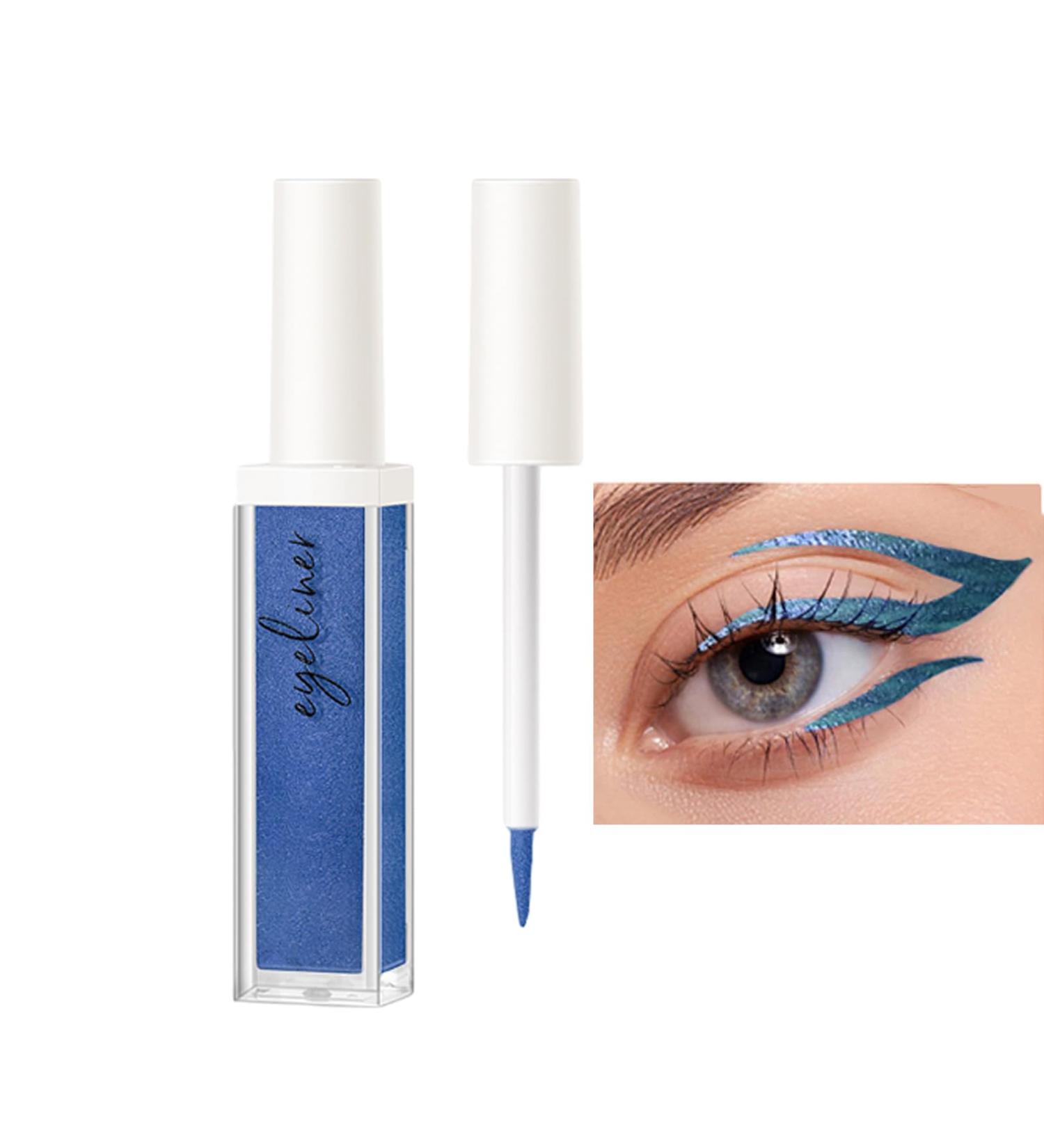  bellv Liquid Eyeliner Pen Shimmer Eyeshadow | Long Lasting Waterproof Shimmer Eyeliner Shimmer Eyeshadow for Women Girls Festival Party Bellv - Buy Online on GoSupps.com