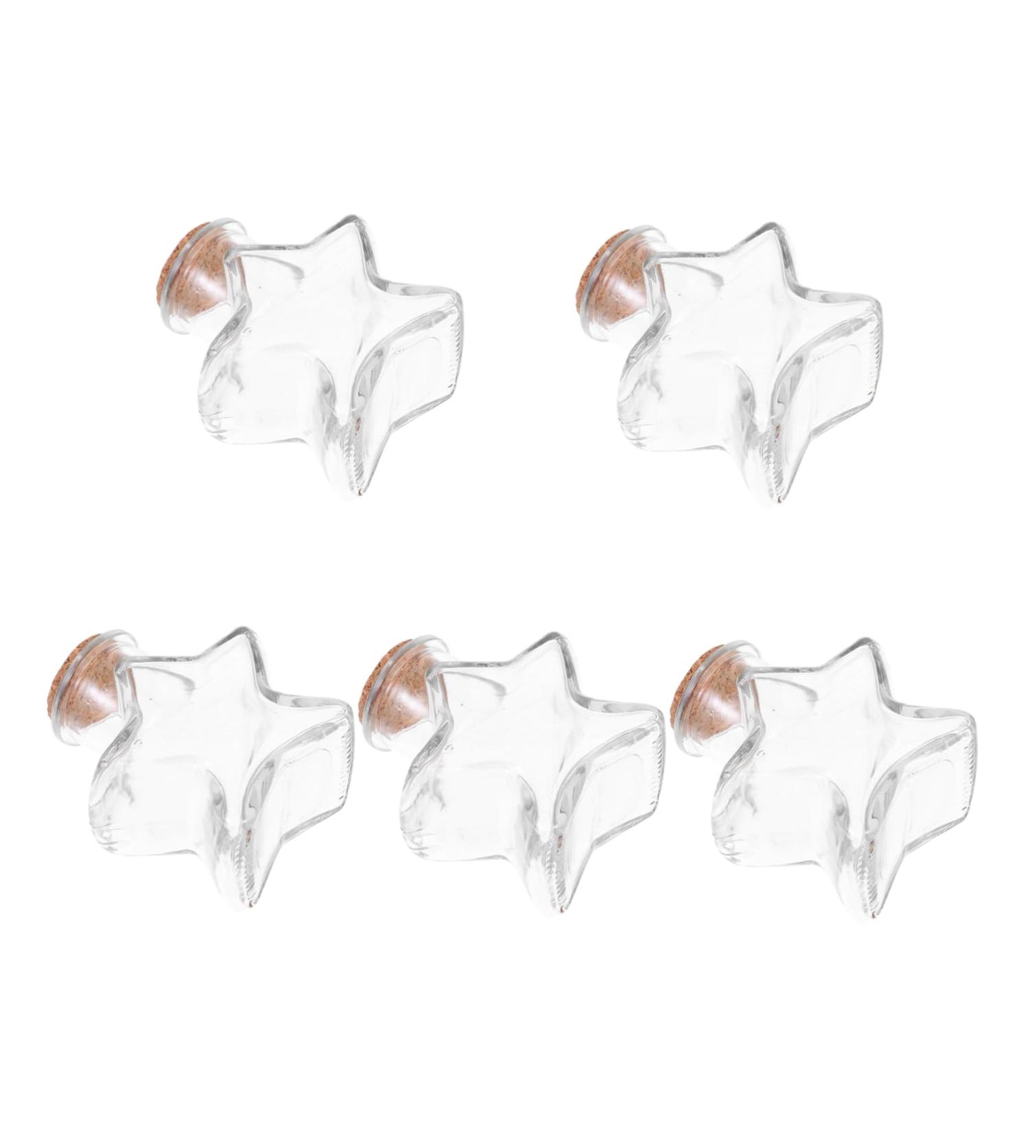 Zerodeko Gifts 5pcs Cork Glass Bottle Storage Jar Ordinary Glass Wedding Wedding Favours - Buy Online on GoSupps.com
