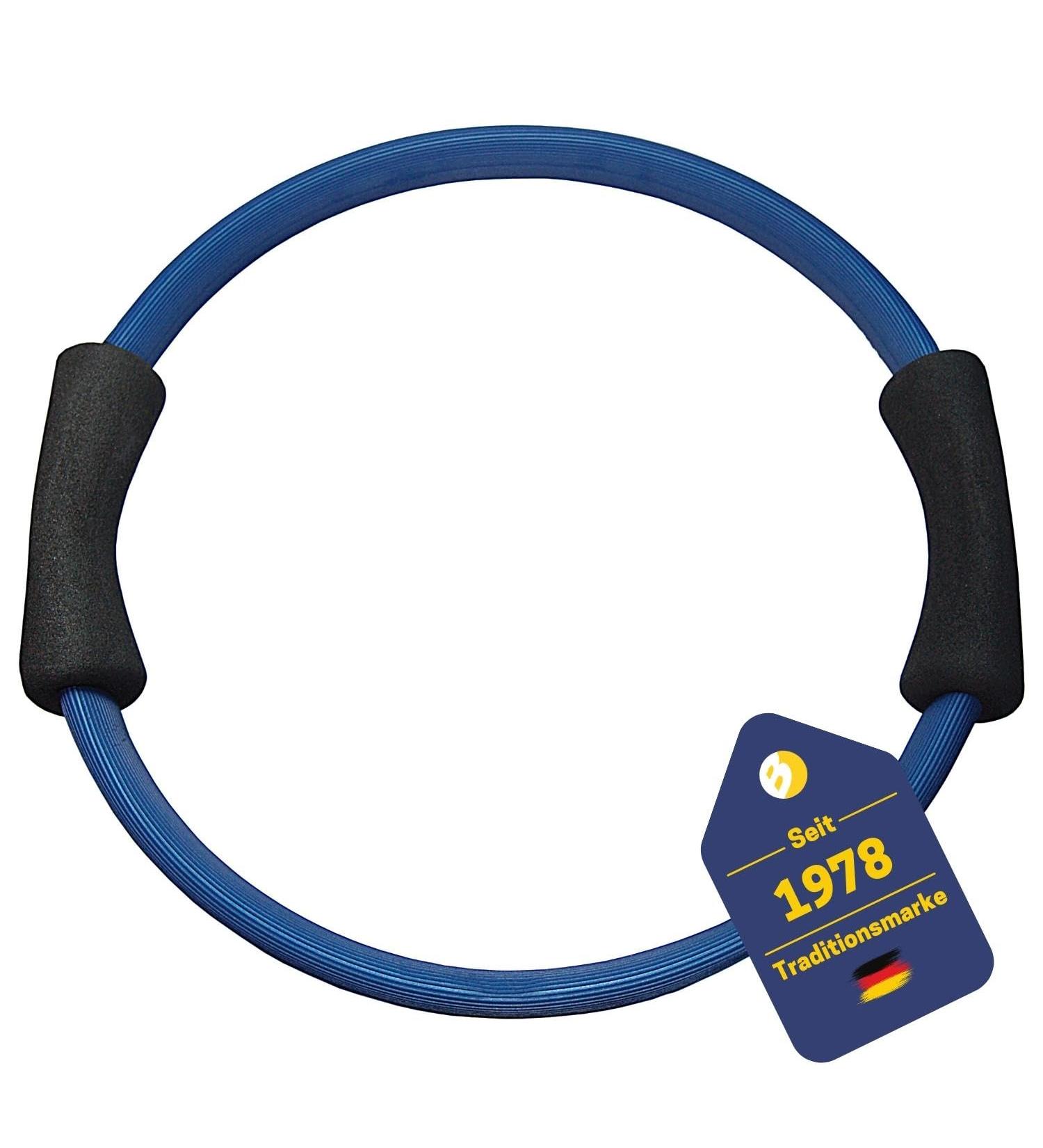 Best Sporting Pilates Power Toning Ring - 37 cm Blue | Medium Resistance Fitness Ring with Foam Handles - Buy Online on GoSupps.com