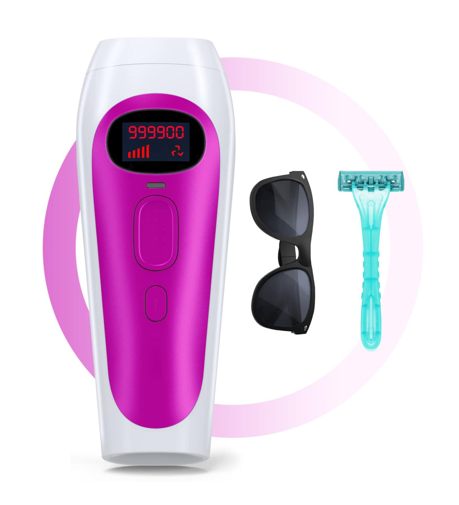 IPL Laser Hair Removal Device | At-Home Permanent Painless Hair Removal | 999,900 Flashes | For Women and Men | Facial, Armpits, Whole Body - Buy Online on GoSupps.com