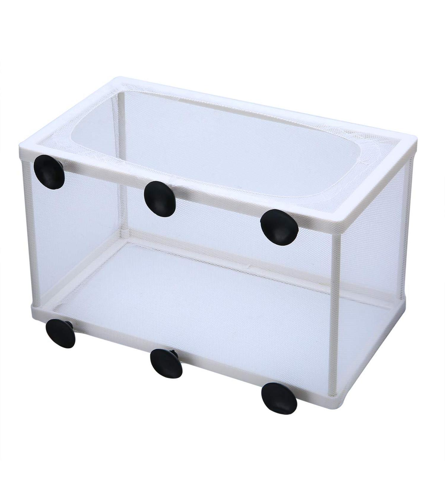 Large Fish Tank Breeder Net w/ Suction Cups | Nylon Mesh Aquarium Breeder Box for Fish Fry Hatchery & Breeding - Buy Online on GoSupps.com