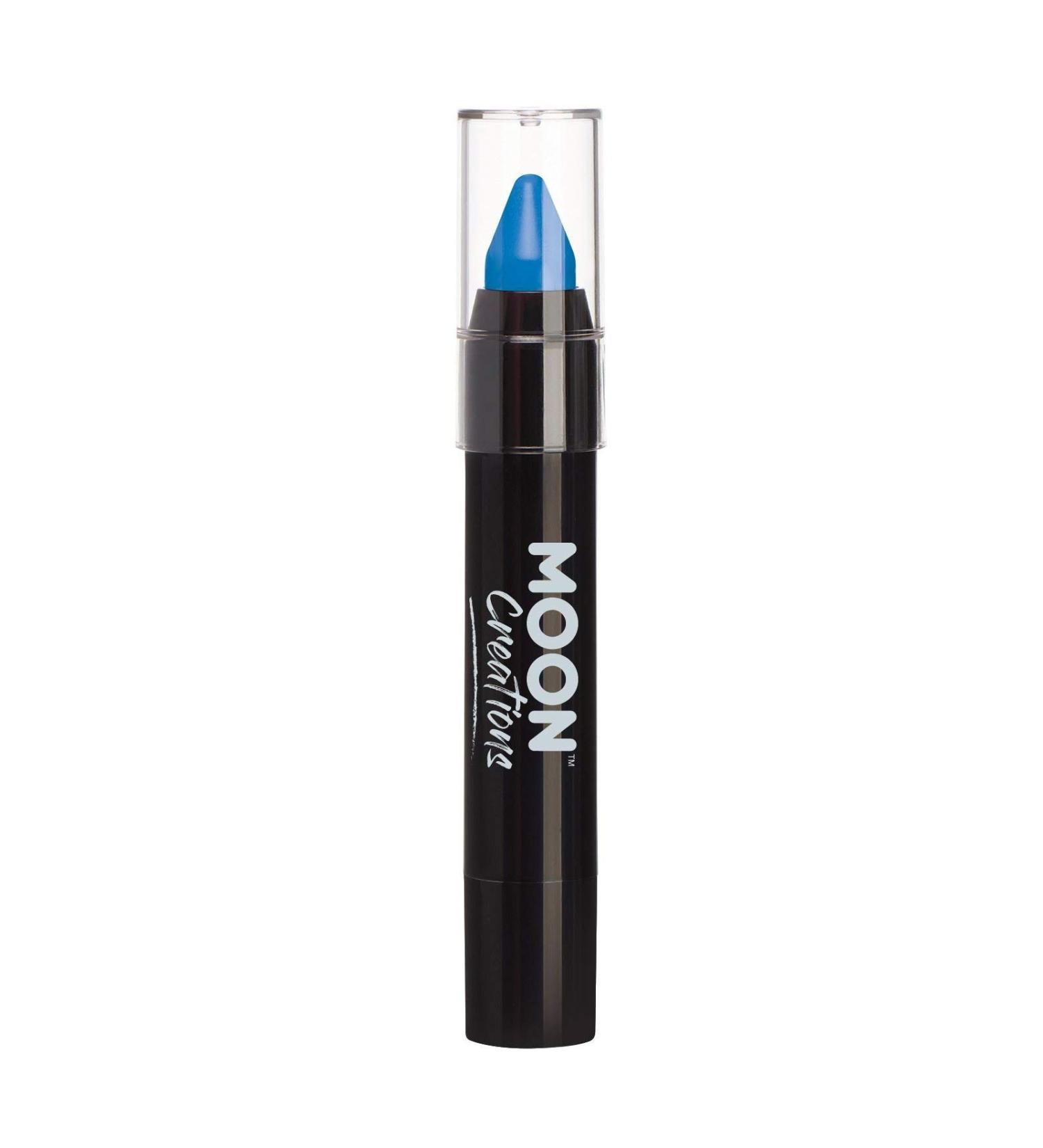 Moon Creations Dark Blue Face Color Code 3.2g - Sweatproof Water-Resistant Animal-Tested Free for Costumes Festivals & Halloween for All Ages - Buy Online on GoSupps.com
