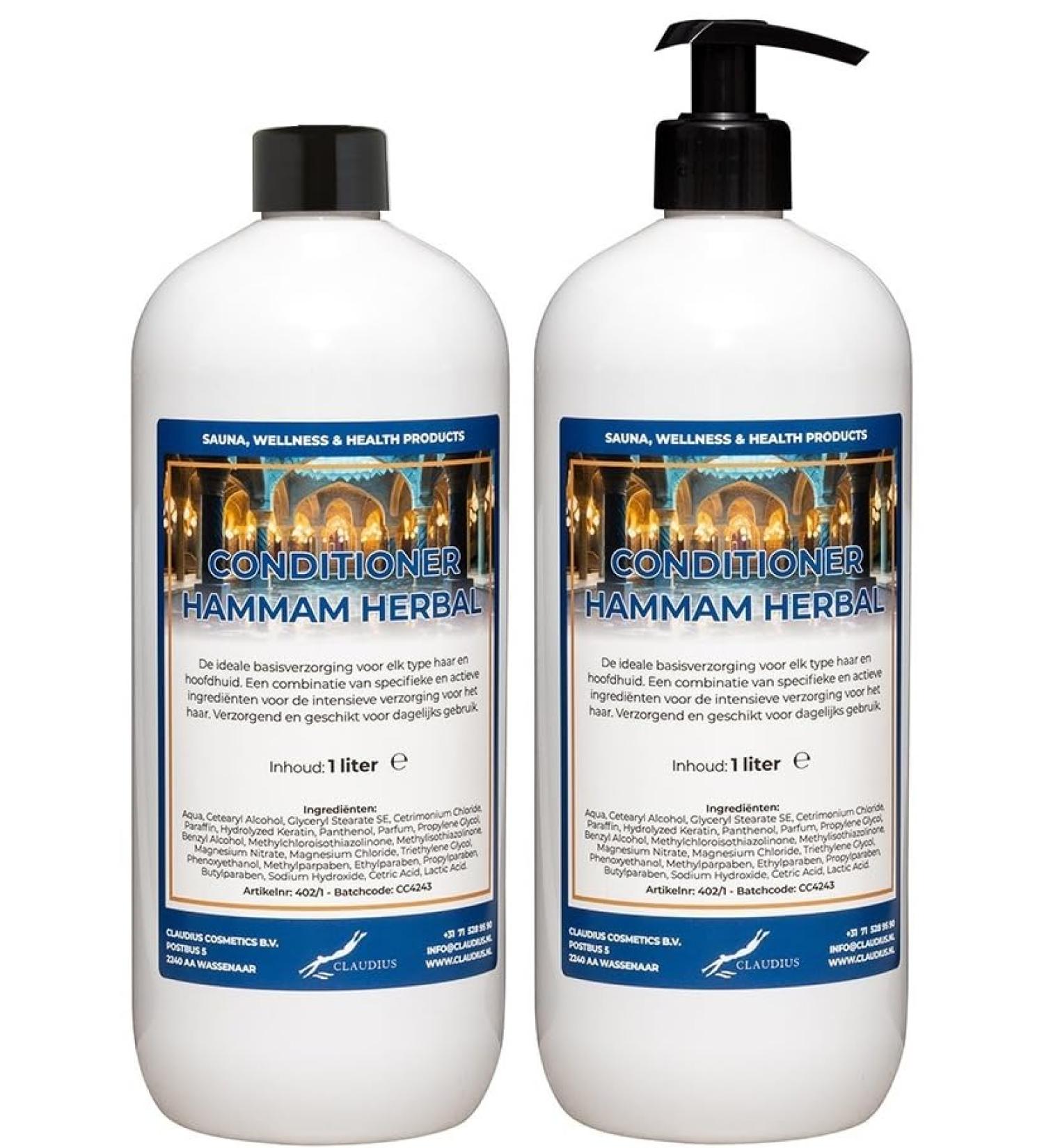 Claudius Herbal 1-liter steam air conditioner with 1 black pump - Pack of 2