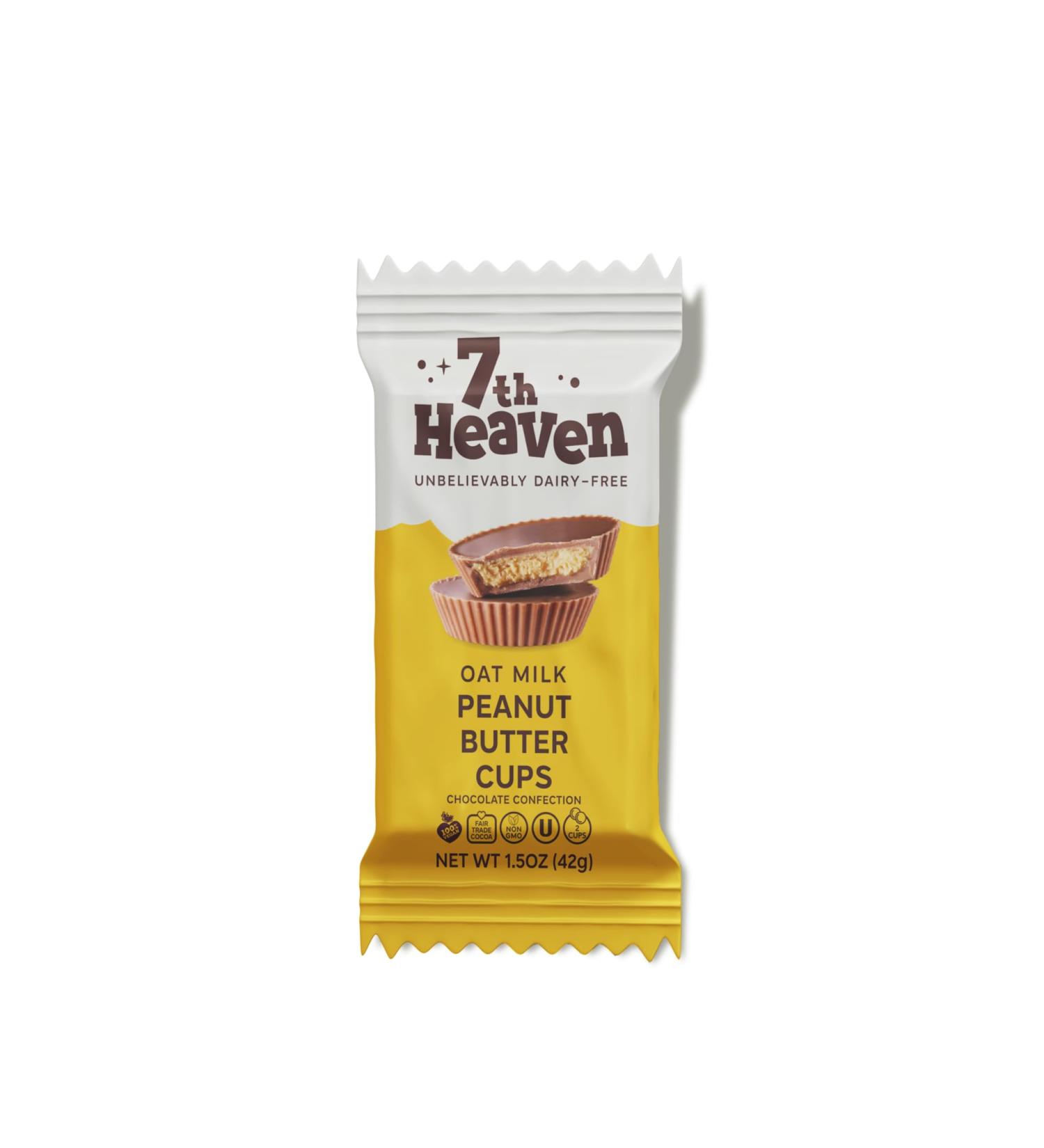 Broadway candy 7th Heaven Peanut Butter and Oat Milk Chocolate Cups (2-pack) 42g