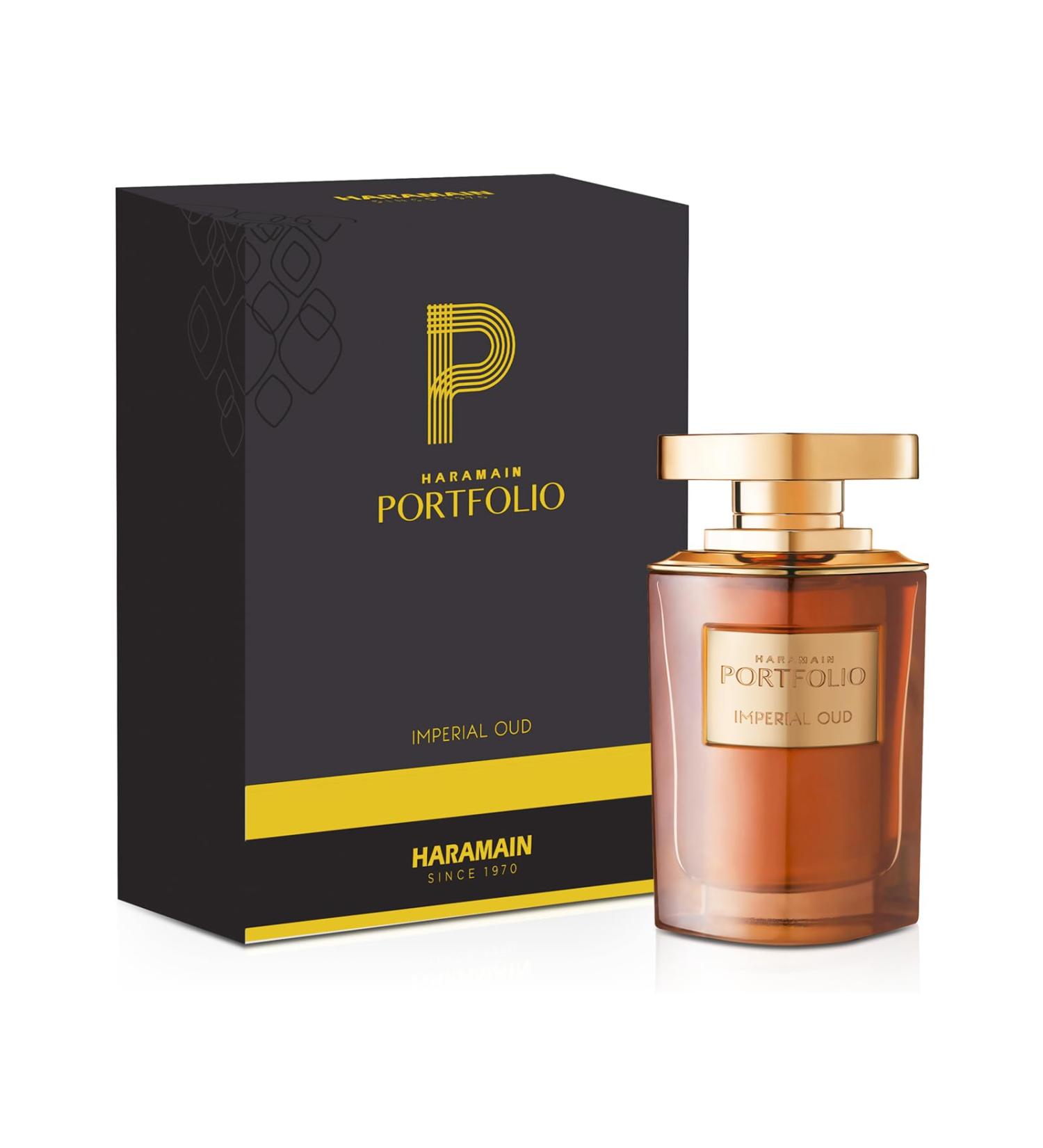 Al Haramain Portfolio Imperial Oud - Perfume for Women And Men - Amber Woody Fragrance of Sage Patchouli and Sandalwood - 2.5 oz EDP Spray