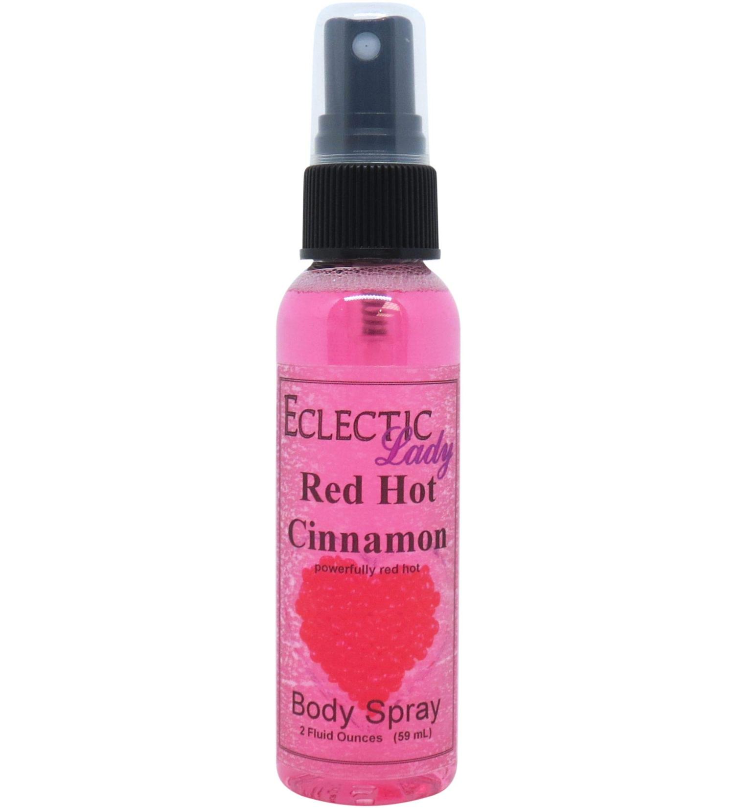 Eclectic Lady Red Hot Cinnamon Body Spray - 2 oz Handcrafted in USA Paraben Free Moisturizing Fragrance for Women Regular Strength 2 Fluid Ounces - Buy Online on GoSupps.com