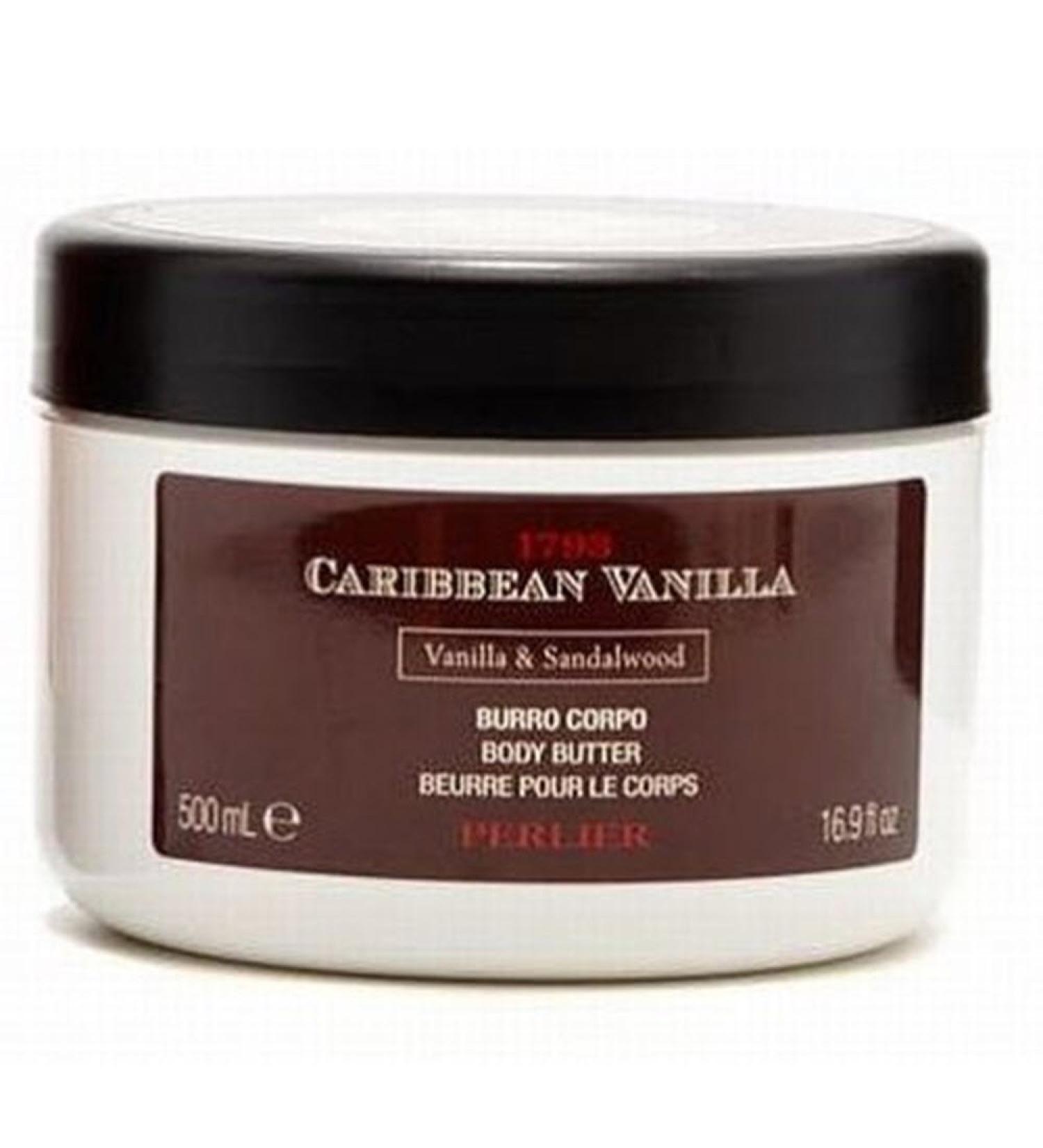 Perlier Caribbean Vanilla & Sandalwood Body Butter Jumbo Size 16.9 Ounces