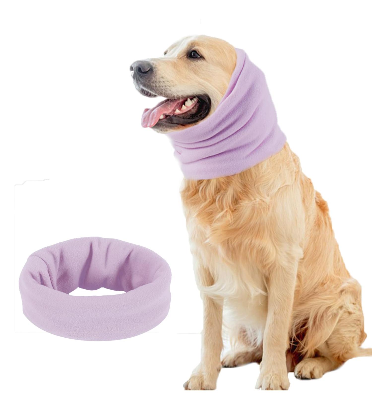Pattepoint Die Muffs for Dogs | Noise Protection & Comfort | Hooded Sweaters for Small Dogs & Cats | Neck & Ear Warmer Hoodie | Lila Large - Buy Online on GoSupps.com